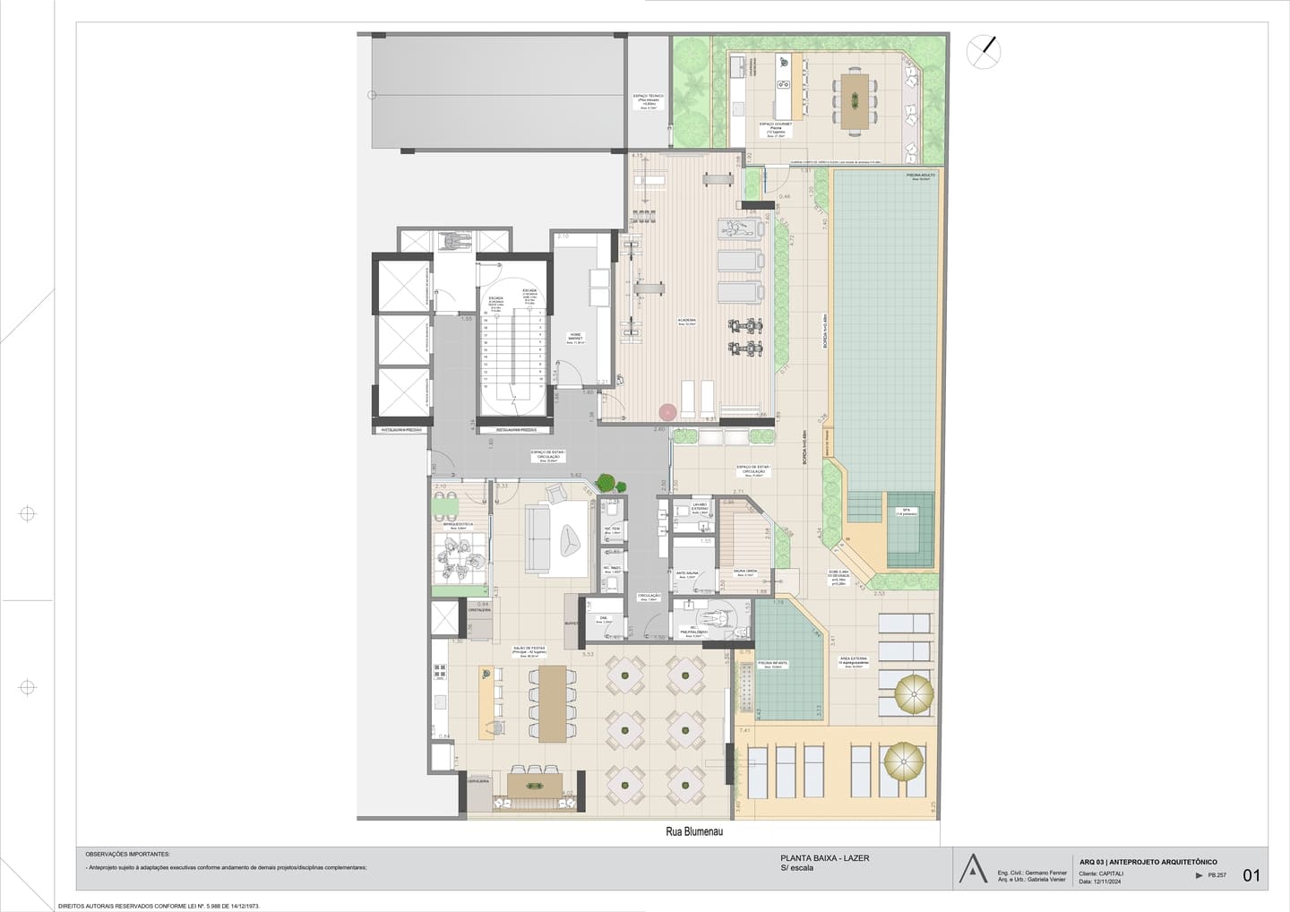 Planta 4 do Tívoli Residence em Porto Belo SC