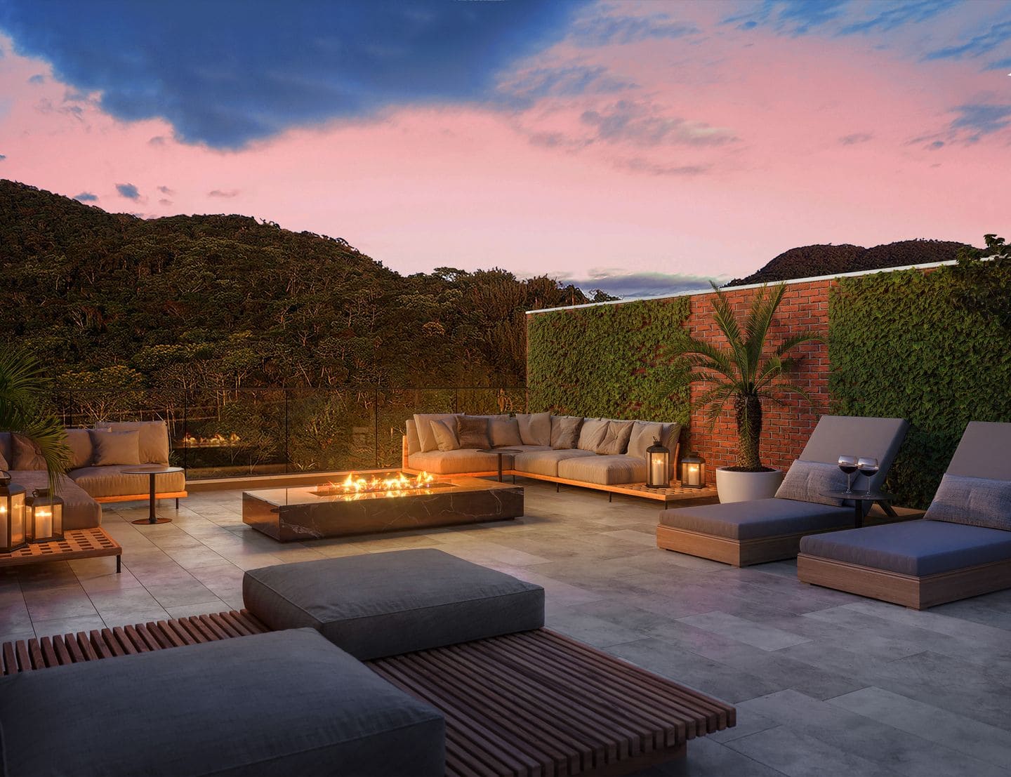 Area de lazer 2 do Verbena Atlantic em Porto Belo SC