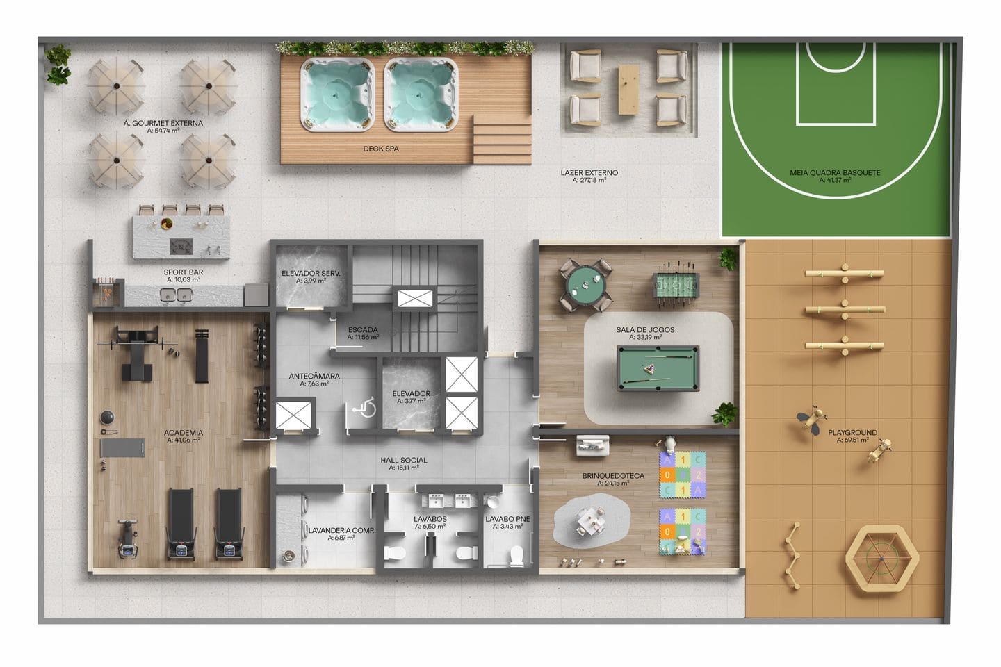 Planta 4 do Zenith Residence em Porto Belo SC