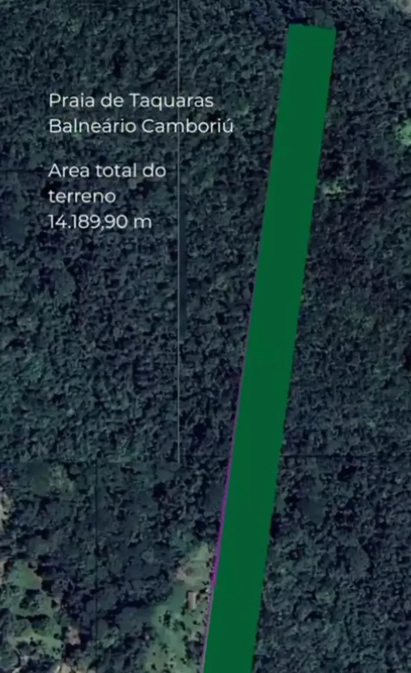 Exclusivo Terreno​ 14.189,90 m2 na Praia de Taquaras​ com vista mar em Balneário Camboriú