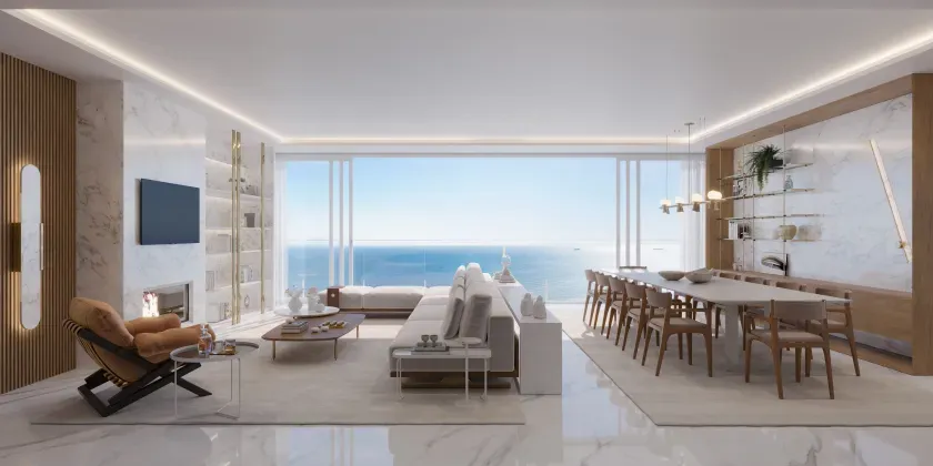 Apartamento de alto padrão com 4 suítes e 4 vagas de garagem na Beira mar de Balneário Camboriú/SC