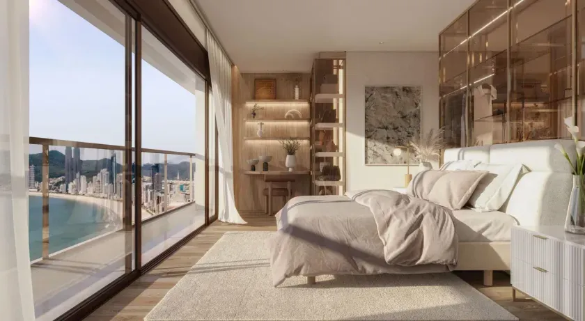 Apartamento na Planta com 4 suítes sendo 1 master e 3 vagas de garagem em Balneário Camboriú/SC