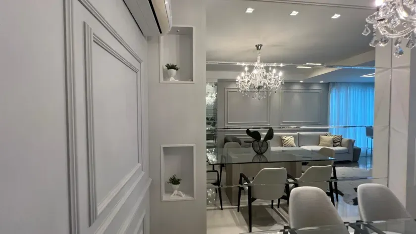 Apartamento mobiliado com 4 dormitórios sendo 2 suítes + 2 demi e 3 vagas em Balneário Camboriú/SC — foto 6