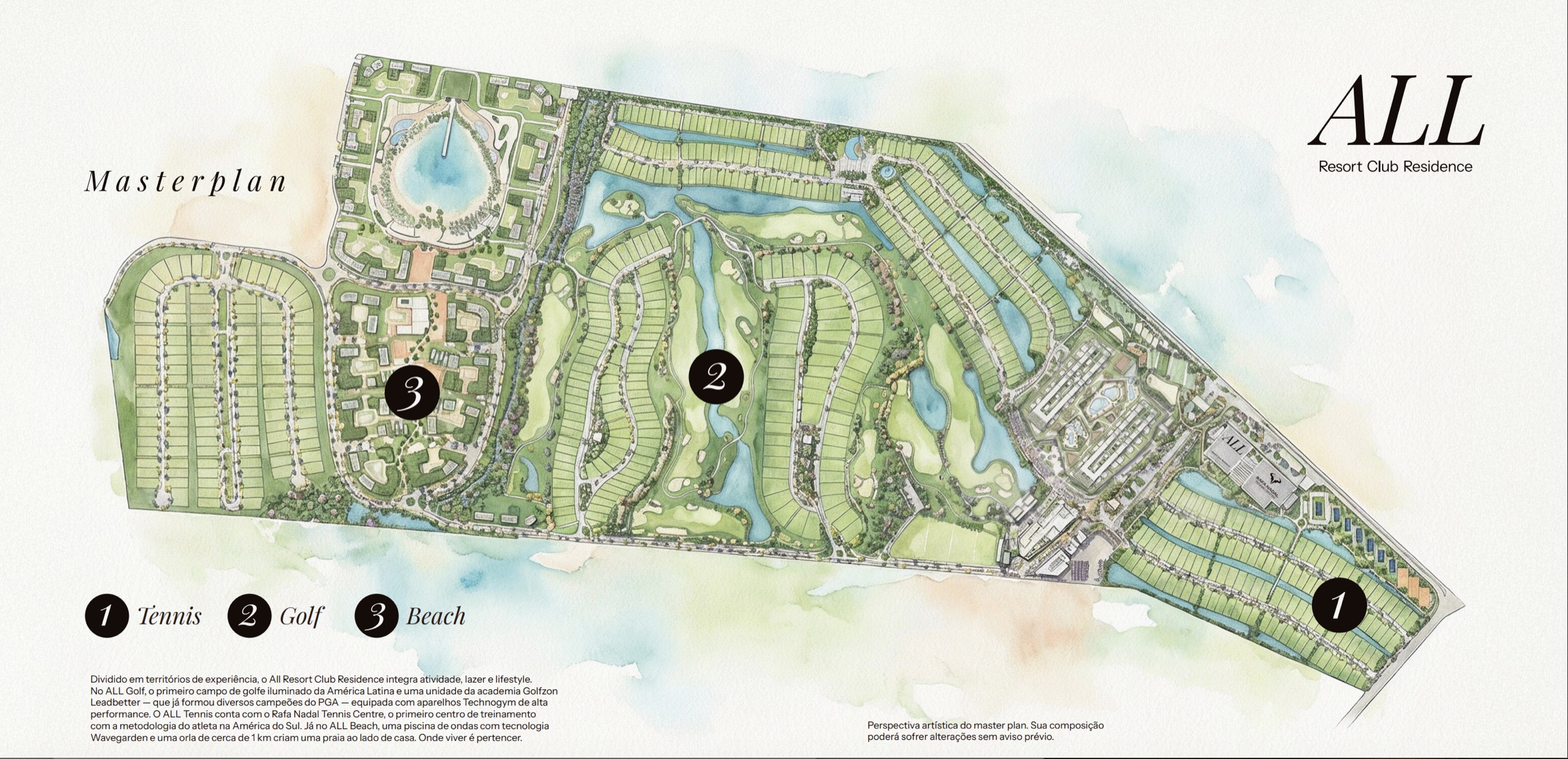Masterplan do All Resort Club Residence — Porto Belo Beach All Resort