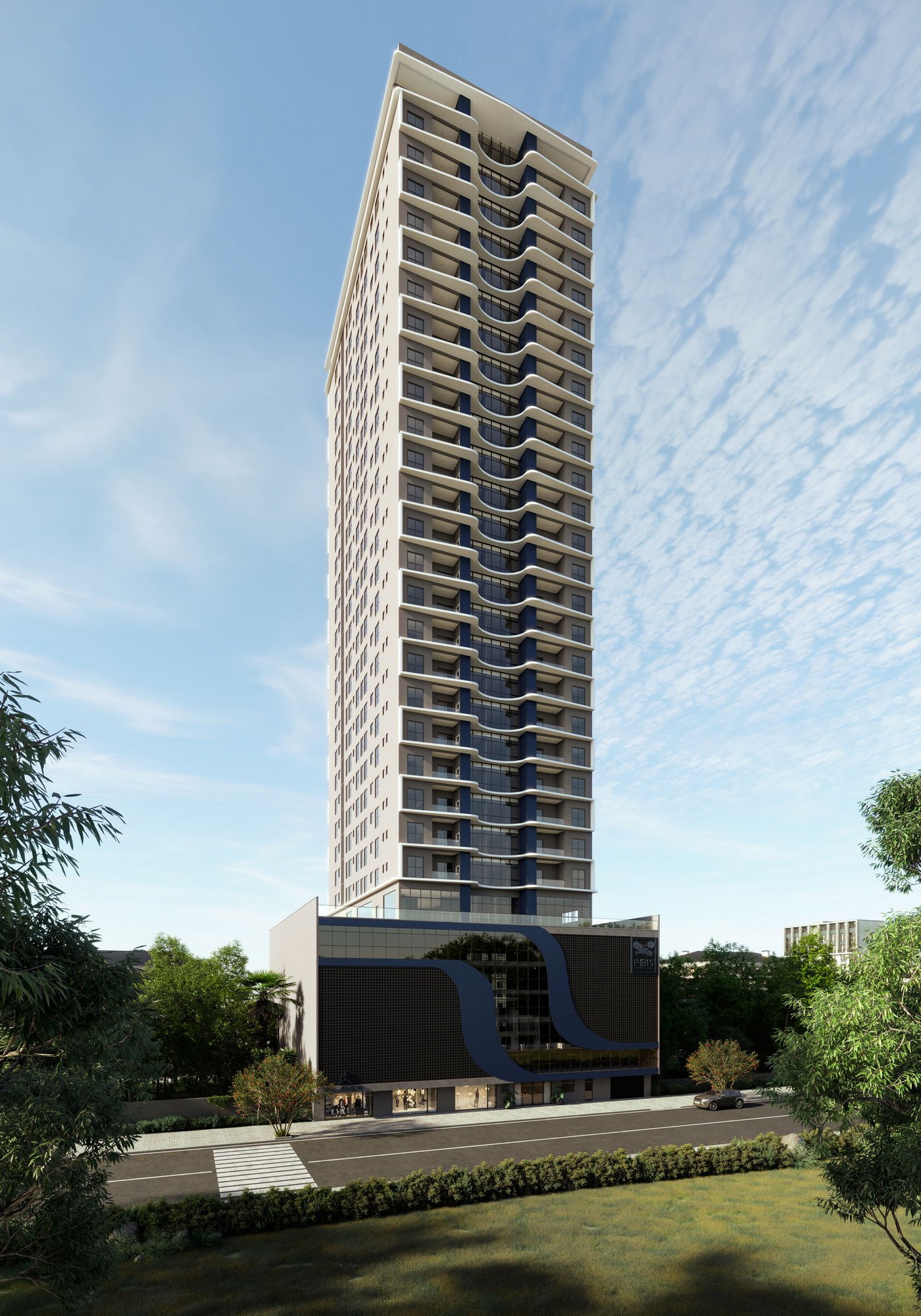 14 Bis Home Club — fachada e renders, Planer Empreendimentos, Jardim Dourado, Porto Belo SC