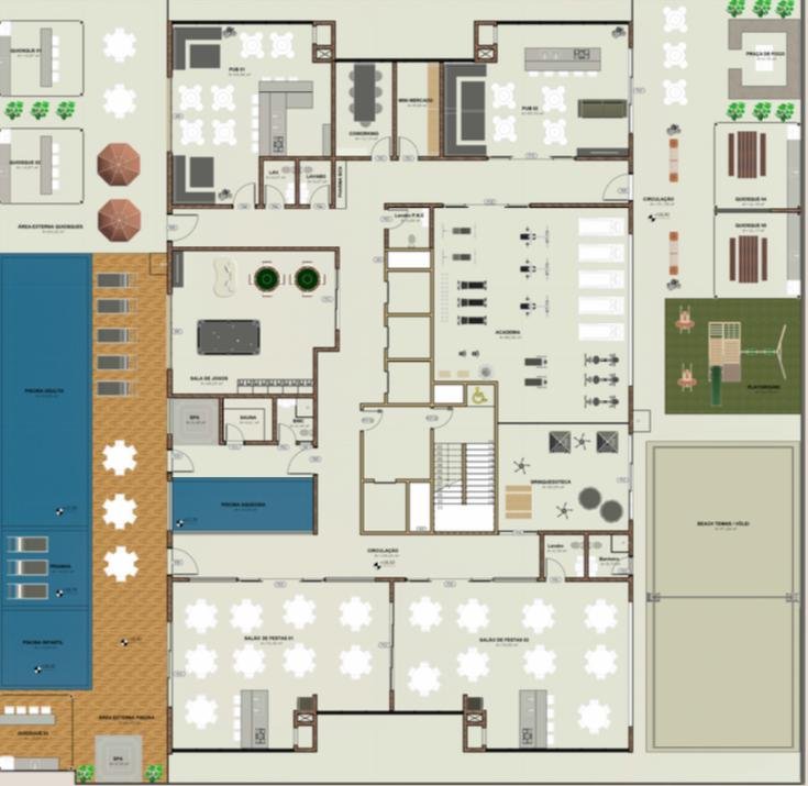 14 Bis Home Club — lazer, Planer Empreendimentos, Jardim Dourado, Porto Belo SC