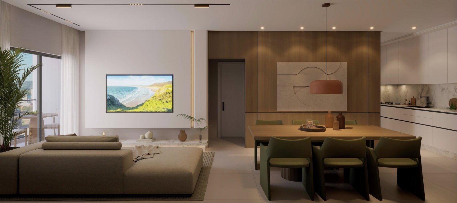 14 Bis Home Club — living tipo, Planer Empreendimentos, Jardim Dourado, Porto Belo SC