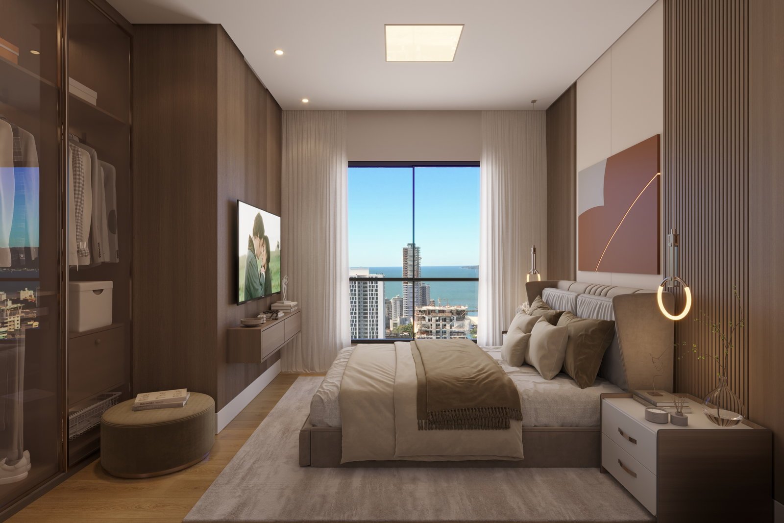 14 Bis Home Club — suite tipo, Planer Empreendimentos, Jardim Dourado, Porto Belo SC