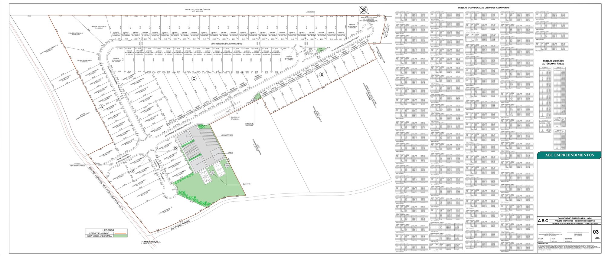 ABC Business Park — planta, ABC Embralot, Balneário Perequê, Porto Belo SC ABC Business Park — planta, ABC Embralot, Balneário Perequê, Porto Belo SC