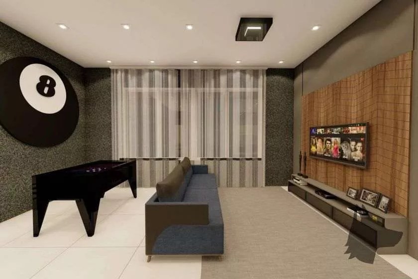 Adonai Residence — Sala de jogos, D'Marco Construtora, Jardim Dourado, Porto Belo SC Adonai Residence — Sala de jogos, D'Marco Construtora, Jardim Dourado, Porto Belo SC