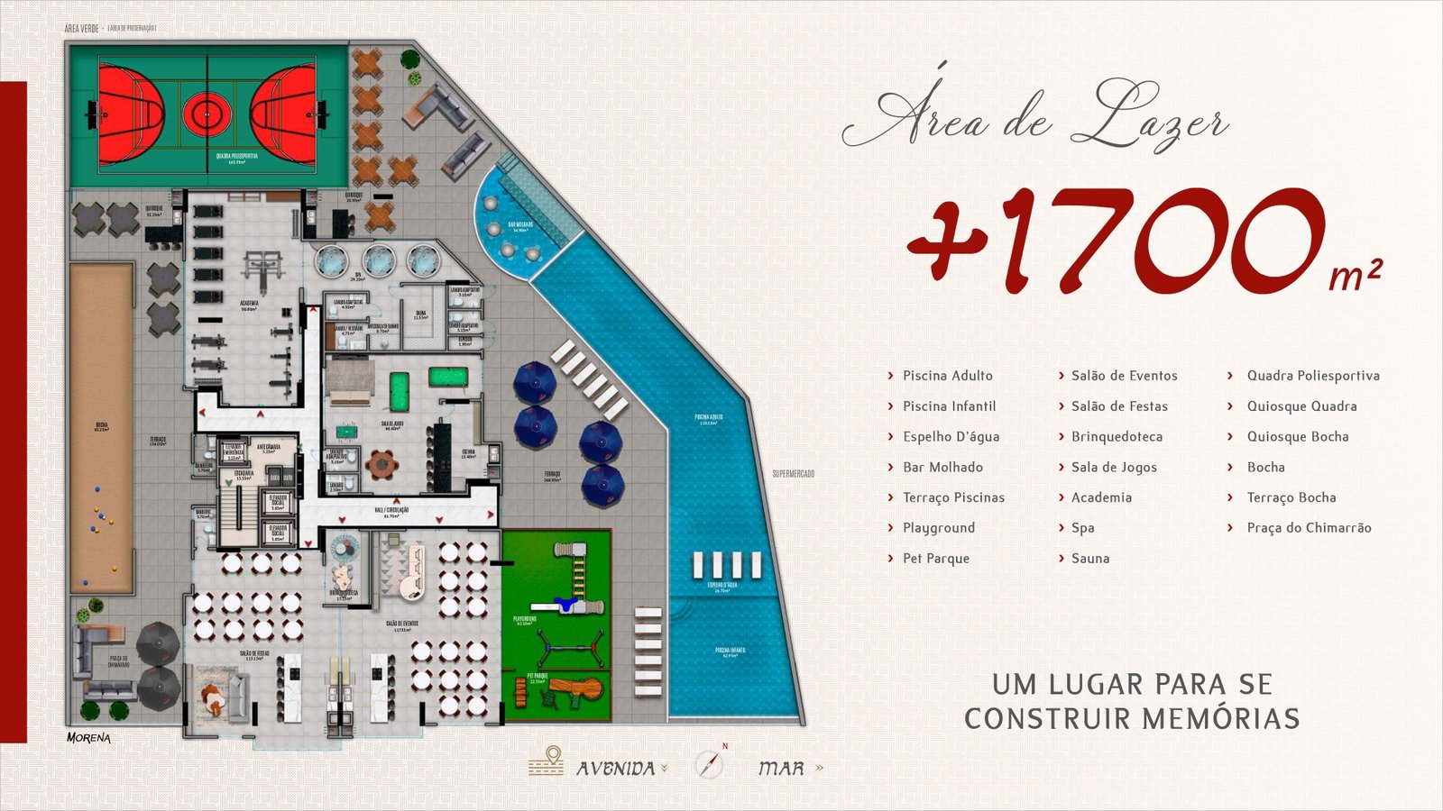 Adonai Residence — Implantação da área de lazer (+1.700 m²), D'Marco Construtora, Jardim Dourado, Porto Belo SC Adonai Residence — Implantação da área de lazer (+1.700 m²), D'Marco Construtora, Jardim Dourado, Porto Belo SC