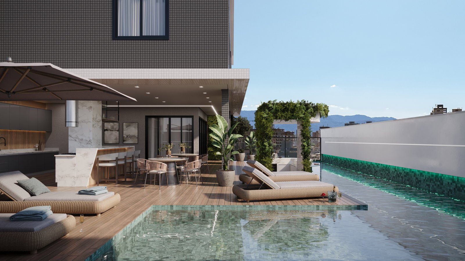 Agatha Tower — piscina a, AC Zanella Construtora e Incorporadora, Balneário Perequê, Porto Belo SC Agatha Tower — piscina a, AC Zanella Construtora e Incorporadora, Balneário Perequê, Porto Belo SC