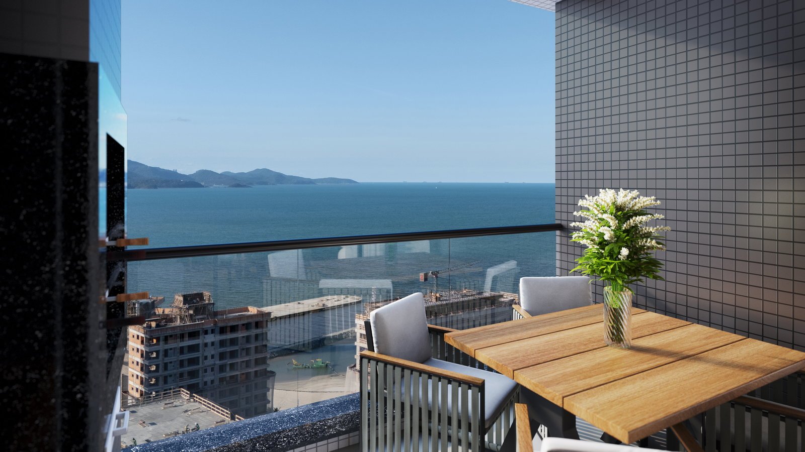 Agatha Tower — fachada, Zanella Construtora e Incorporadora, Balneário Perequê, Porto Belo SC