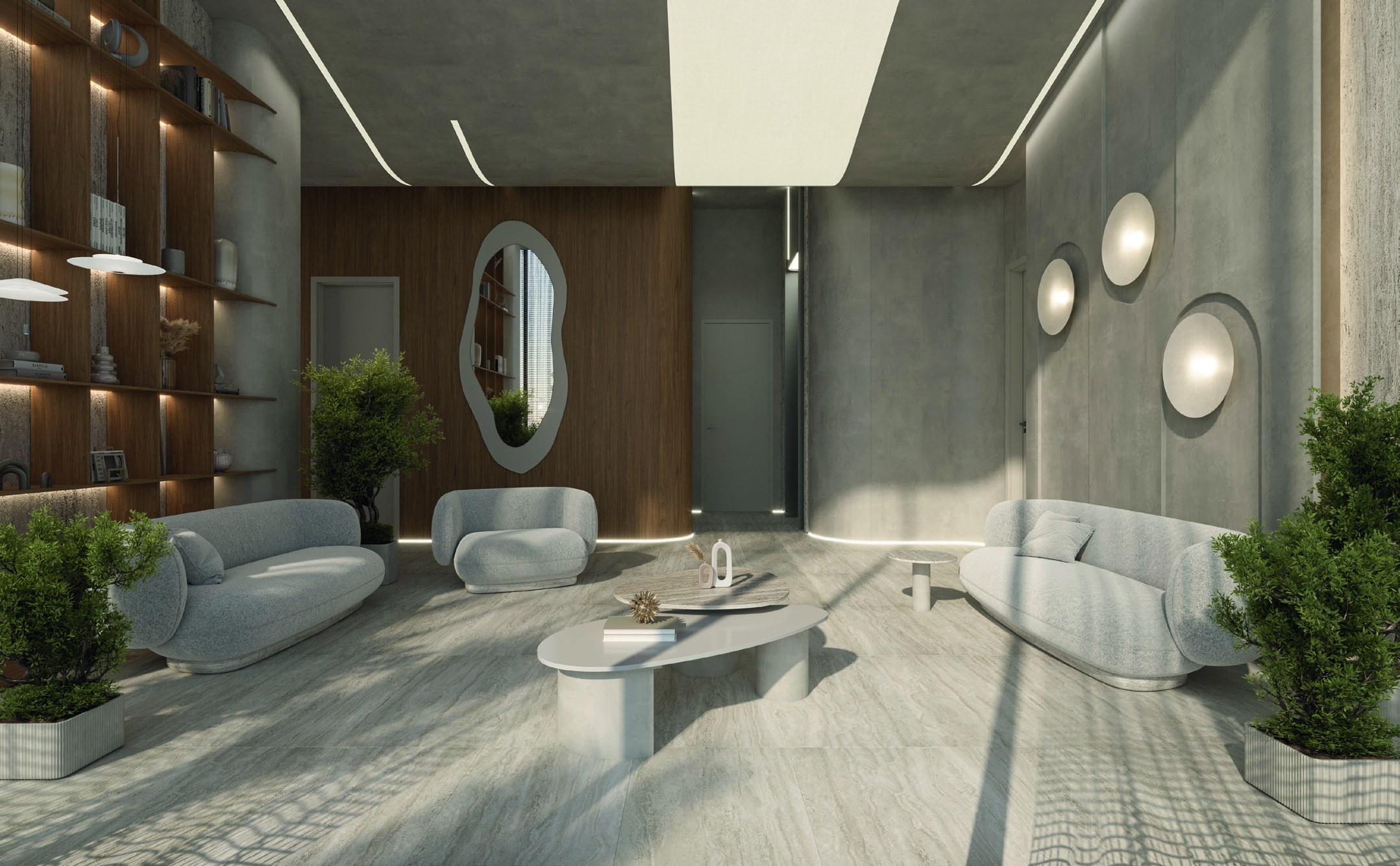 Ammos 104 — hall de entrada da Torre B, Zimmermann, Balneário Perequê, Porto Belo SC Ammos 104 — hall de entrada da Torre B, Zimmermann, Balneário Perequê, Porto Belo SC