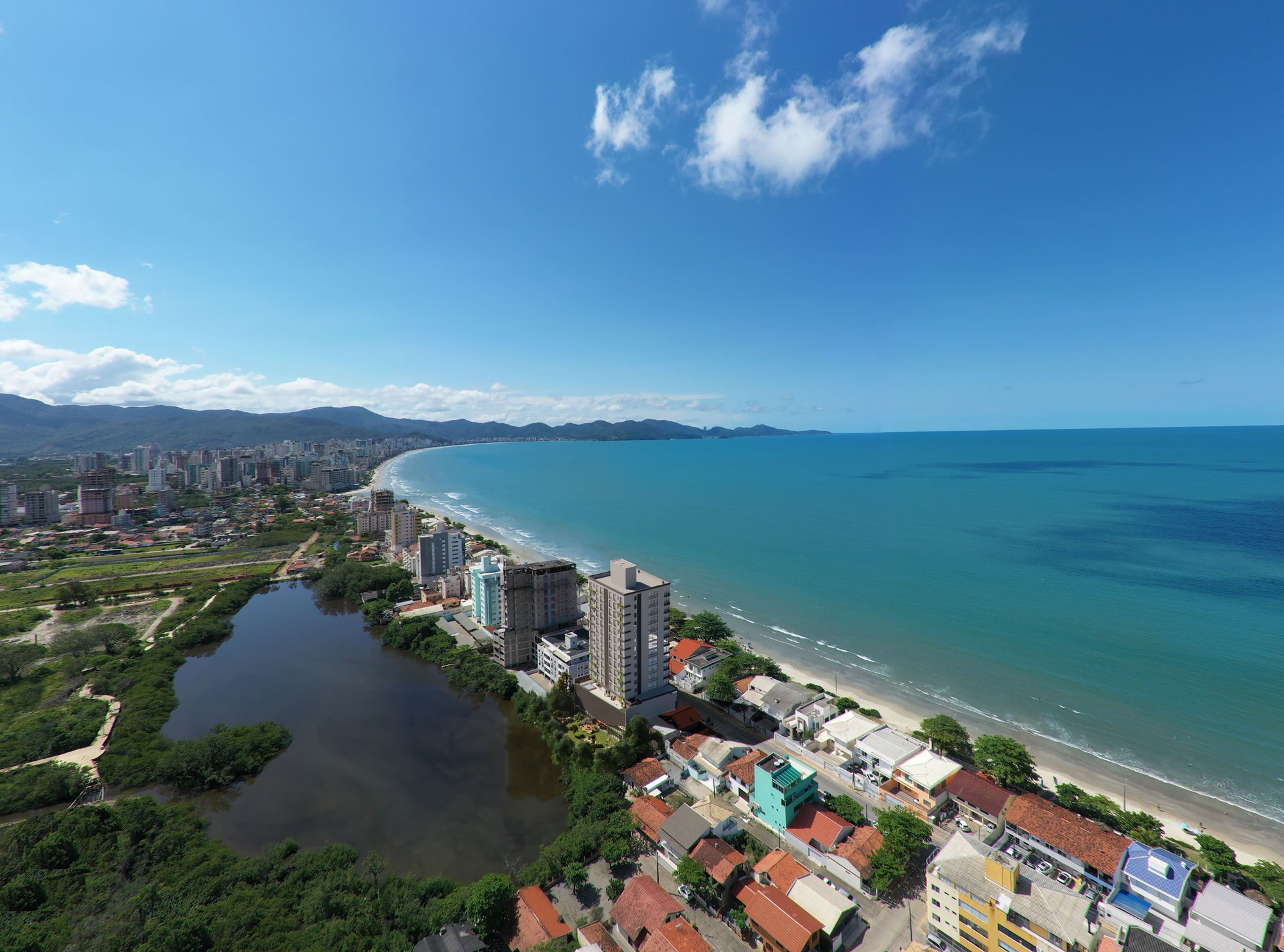 Amrita Apartments — fachada e renders 2, ZAH Empreendimentos, Balneário Perequê, Porto Belo SC Amrita Apartments — fachada e renders 2, ZAH Empreendimentos, Balneário Perequê, Porto Belo SC