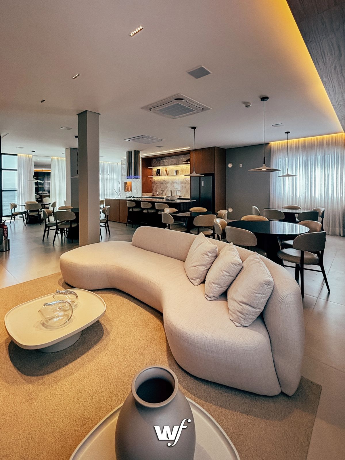 Aquamarine Residencial — residencial living decorado em Porto Belo SC
