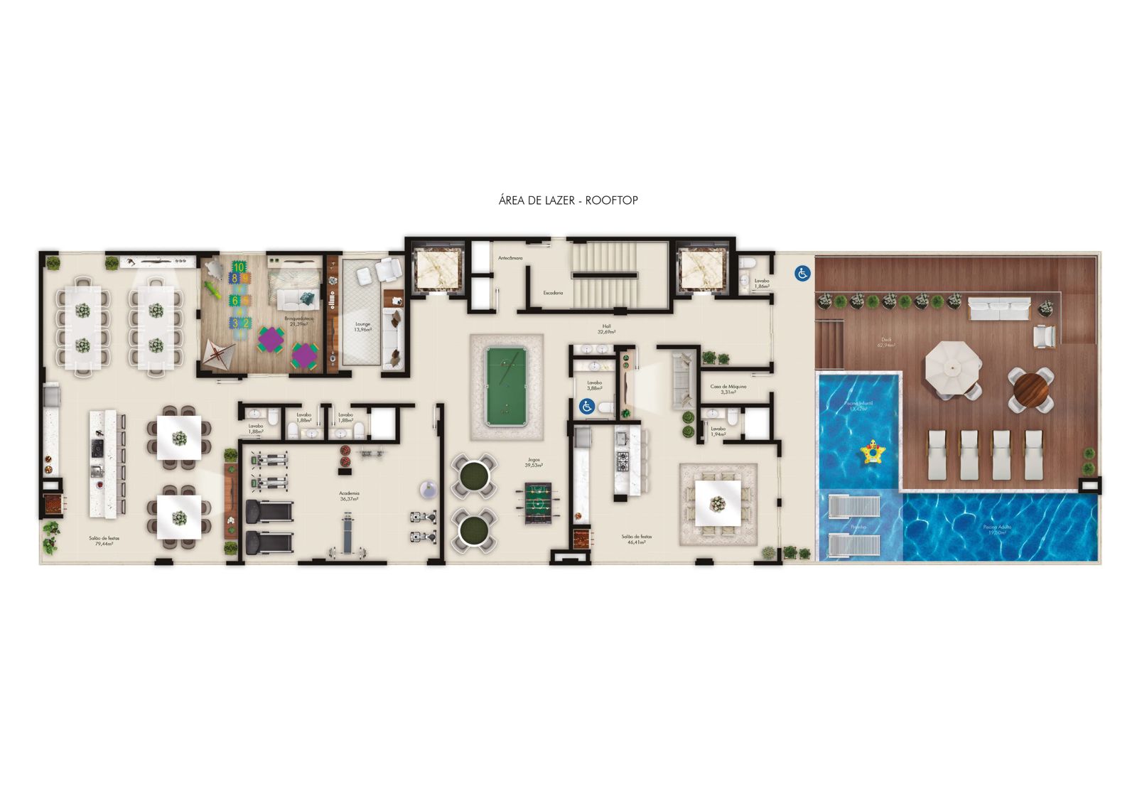 Aquamarine Residencial — planta 1
