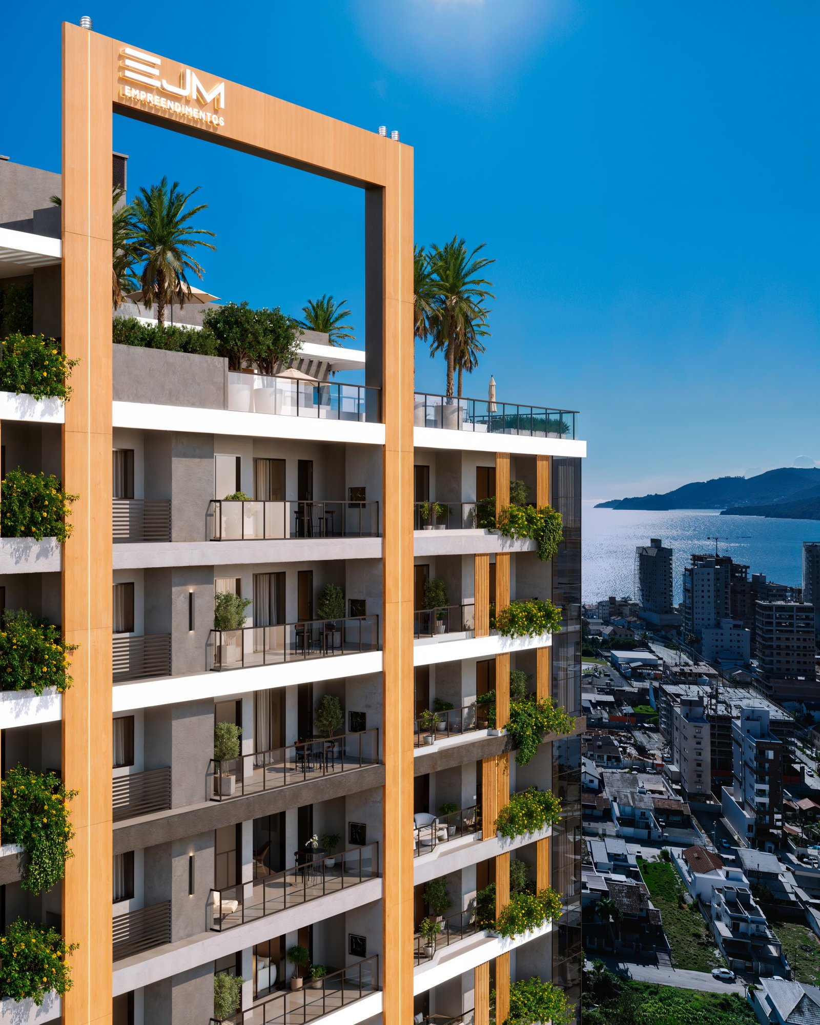 Aquarella UP Residence — fachada e renders 4, EJM Empreendimentos, Balneário Perequê, Porto Belo SC Aquarella UP Residence — fachada e renders 4, EJM Empreendimentos, Balneário Perequê, Porto Belo SC