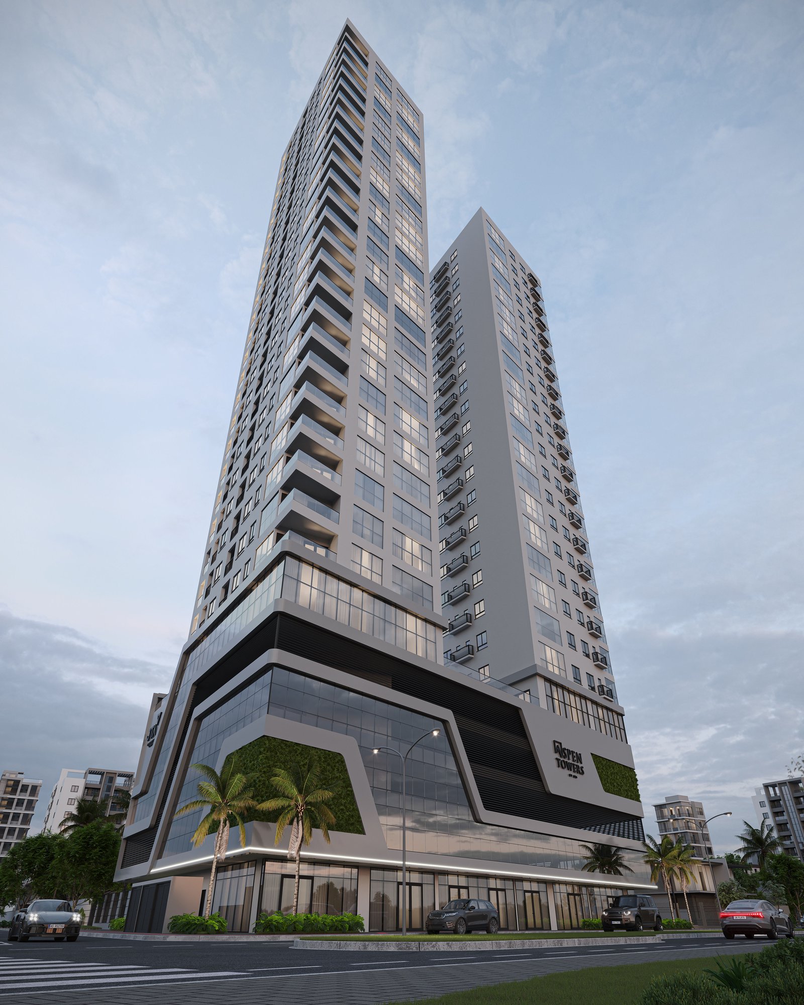 Aspen Towers — fachada e renders, JTA Empreendimentos, Balneário Perequê, Porto Belo SC