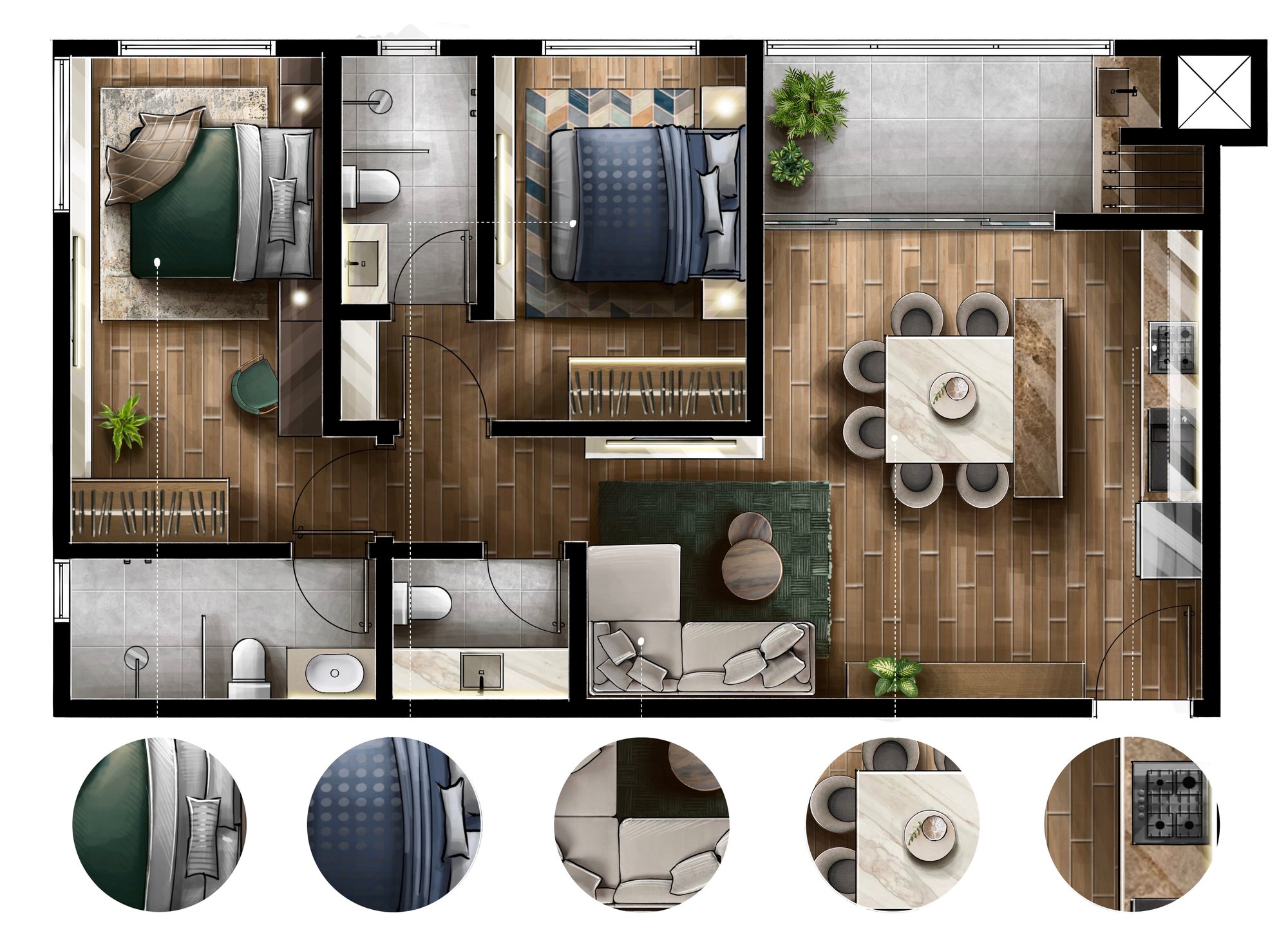 Atlantia Oceanview Home Boutique — planta e tipologias 5, H Living, Balneário Perequê, Porto Belo SC Atlantia Oceanview Home Boutique — planta e tipologias 5, H Living, Balneário Perequê, Porto Belo SC