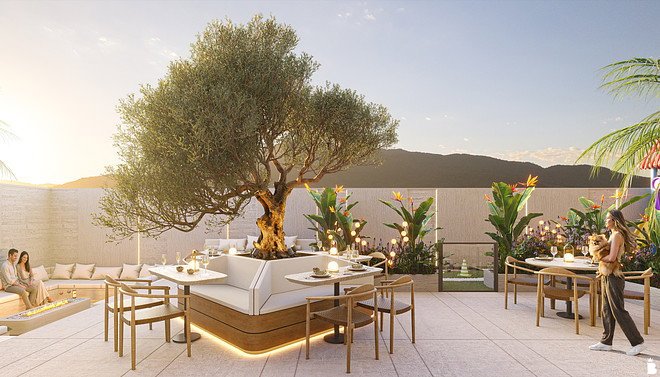 Aura Residence — area de convivencia externa r0, THC Empreendimentos, Balneário Perequê, Porto Belo SC