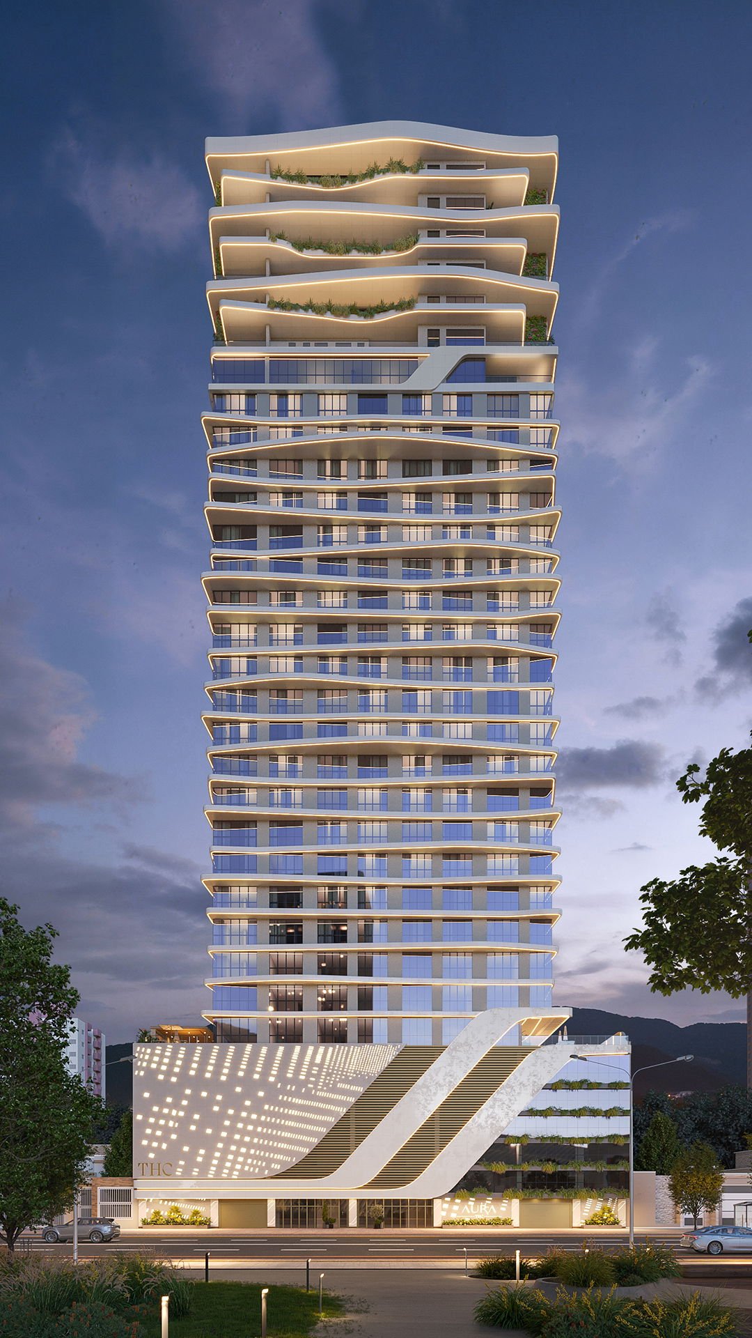Aura Residence — fachada e renders 2, THC Empreendimentos, Balneário Perequê, Porto Belo SC