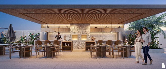 Aura Residence — gourmet externo r0 2, THC Empreendimentos, Balneário Perequê, Porto Belo SC