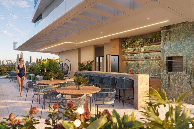 Aura Residence — gourmet externo r0, THC Empreendimentos, Balneário Perequê, Porto Belo SC