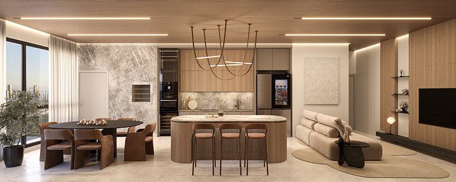 Aura Residence — living integrado tipo diferenciado, THC Empreendimentos, Balneário Perequê, Porto Belo SC