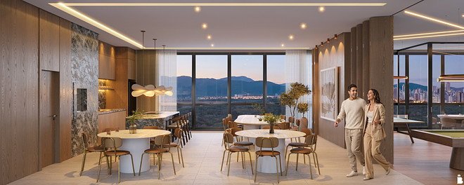 Aura Residence — sal o de festas r0, THC Empreendimentos, Balneário Perequê, Porto Belo SC