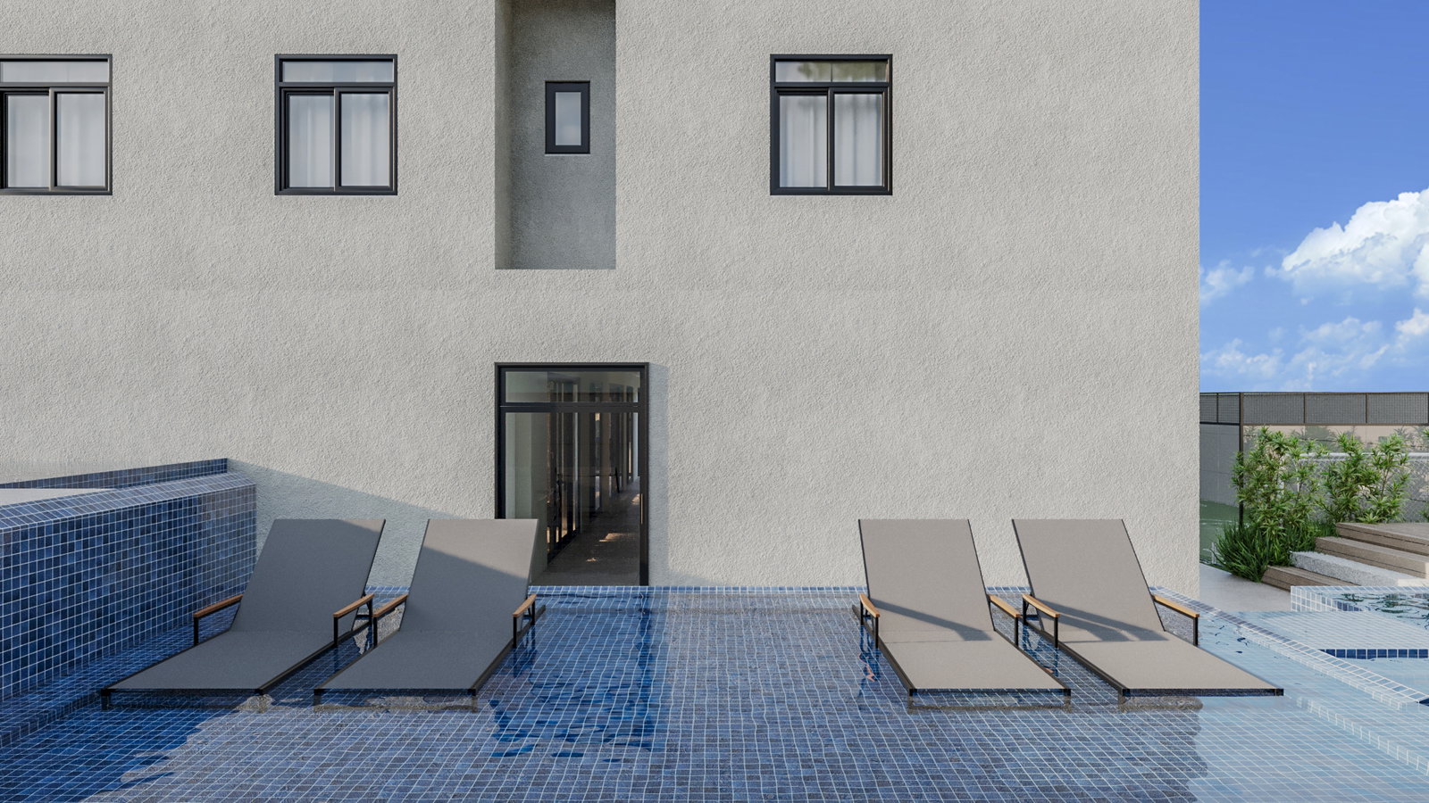 Azure — deck da piscina