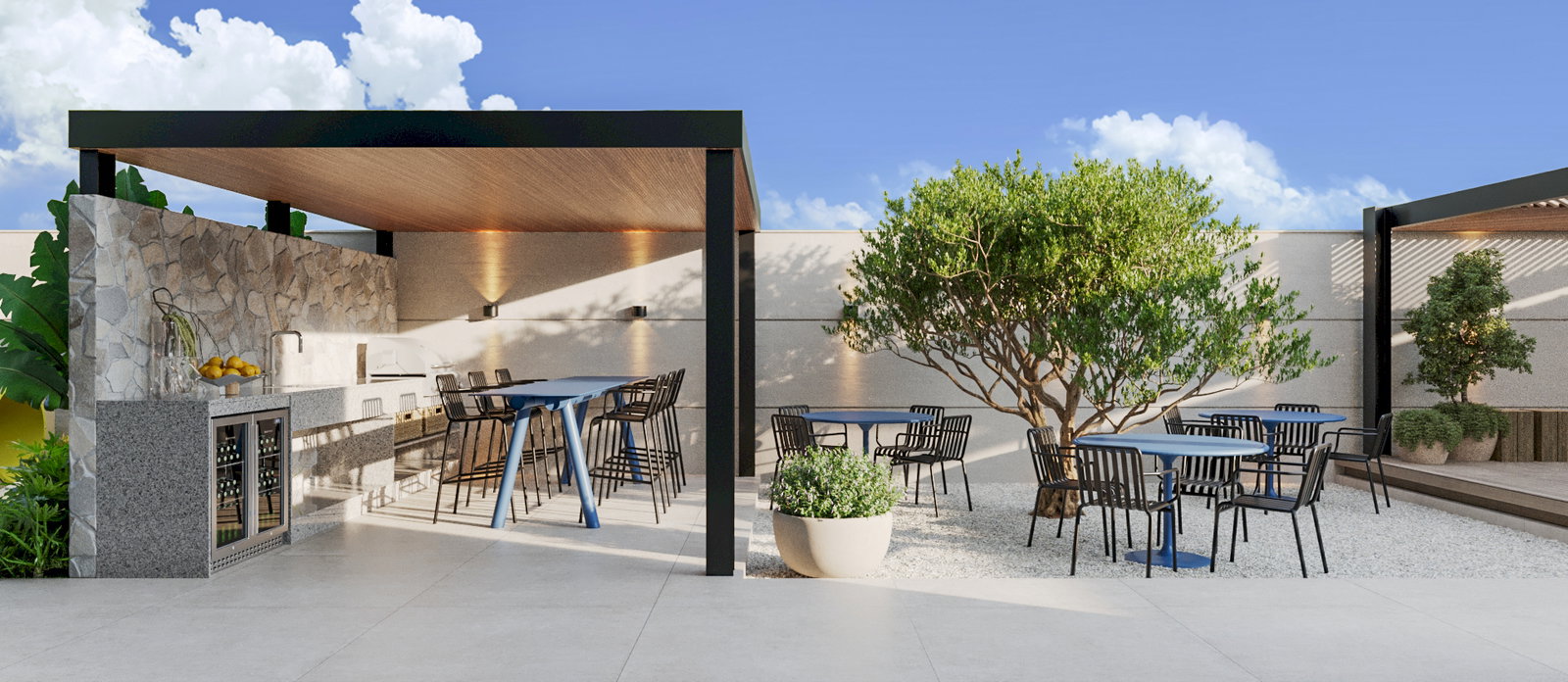 Azure — espaço gourmet ao ar livre