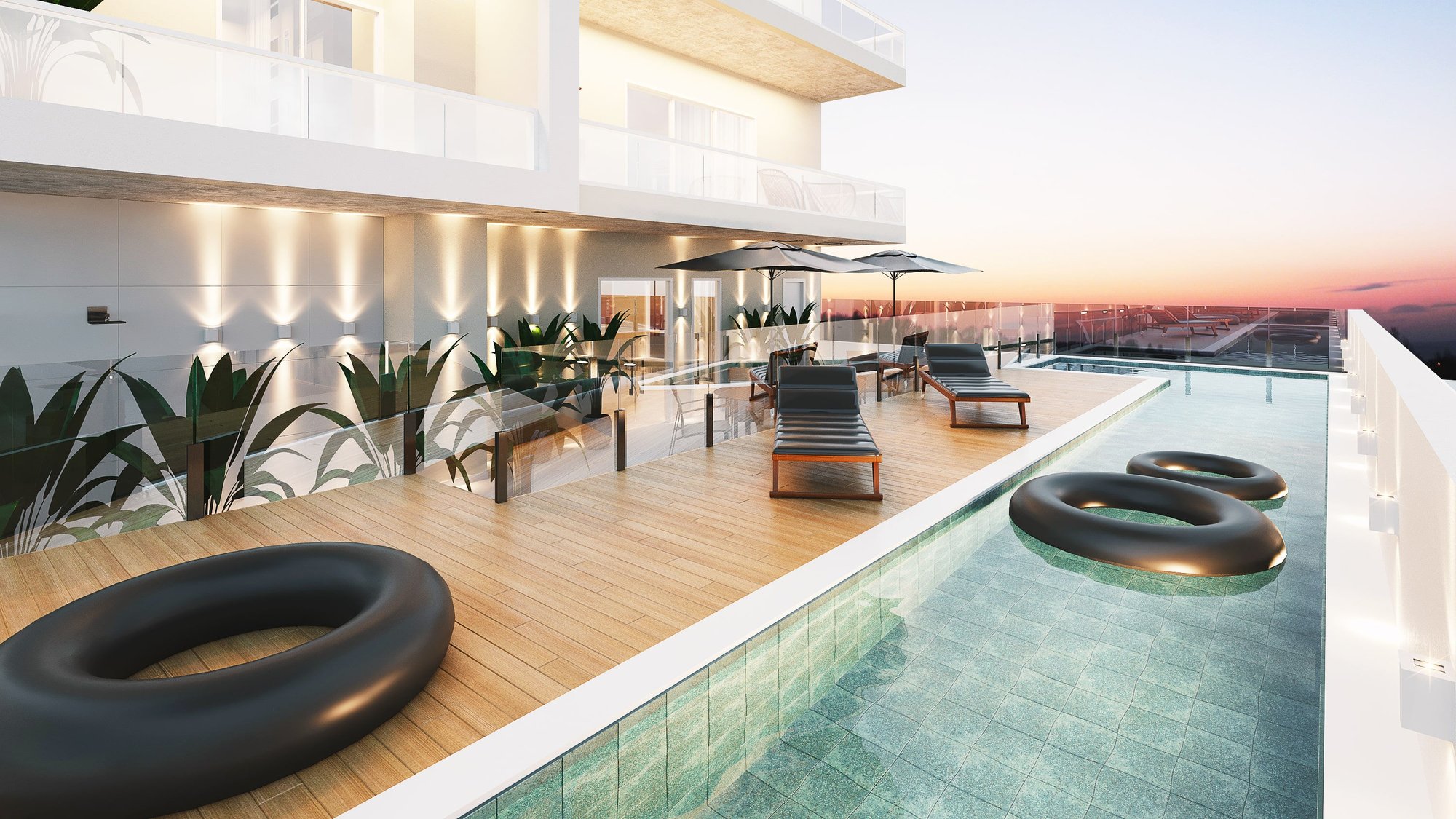 Baden Baden Residence — fachada e renders 5, Cadore Incorporadora, Balneário Perequê, Porto Belo SC