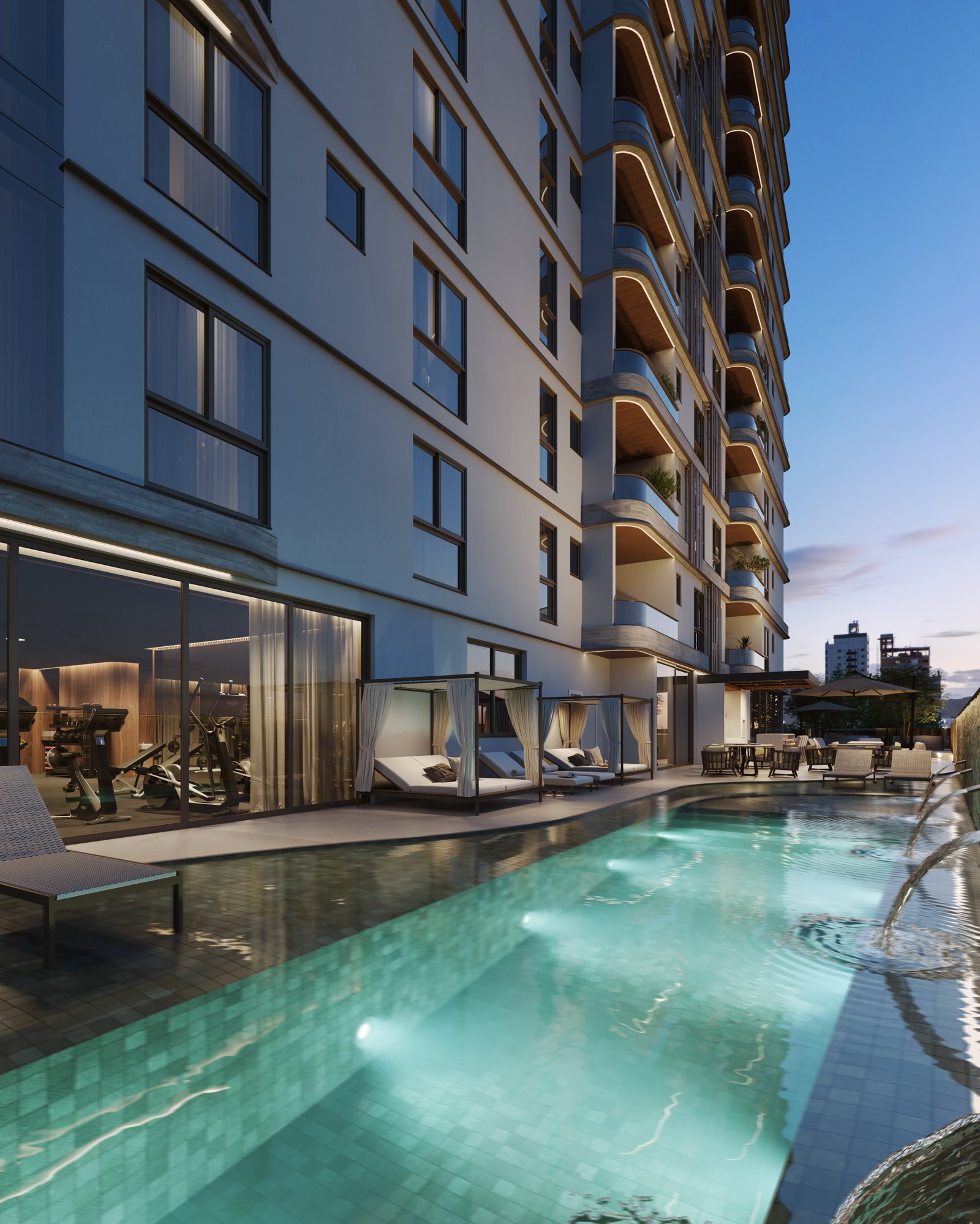 Baker's Bay Residence — bakes piscina b noite ef, Alumbra Empreendimentos, Balneário Perequê, Porto Belo SC Baker's Bay Residence — bakes piscina b noite ef, Alumbra Empreendimentos, Balneário Perequê, Porto Belo SC