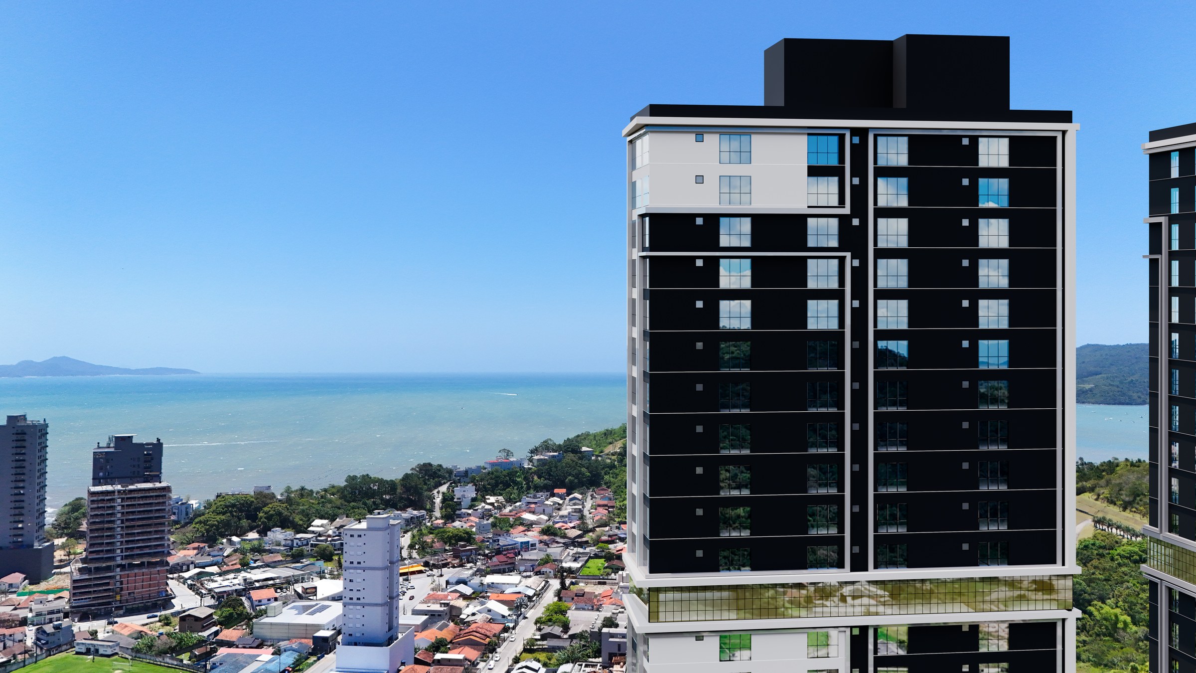 Balas Horizon — rooftop do 30º andar com vista para o mar