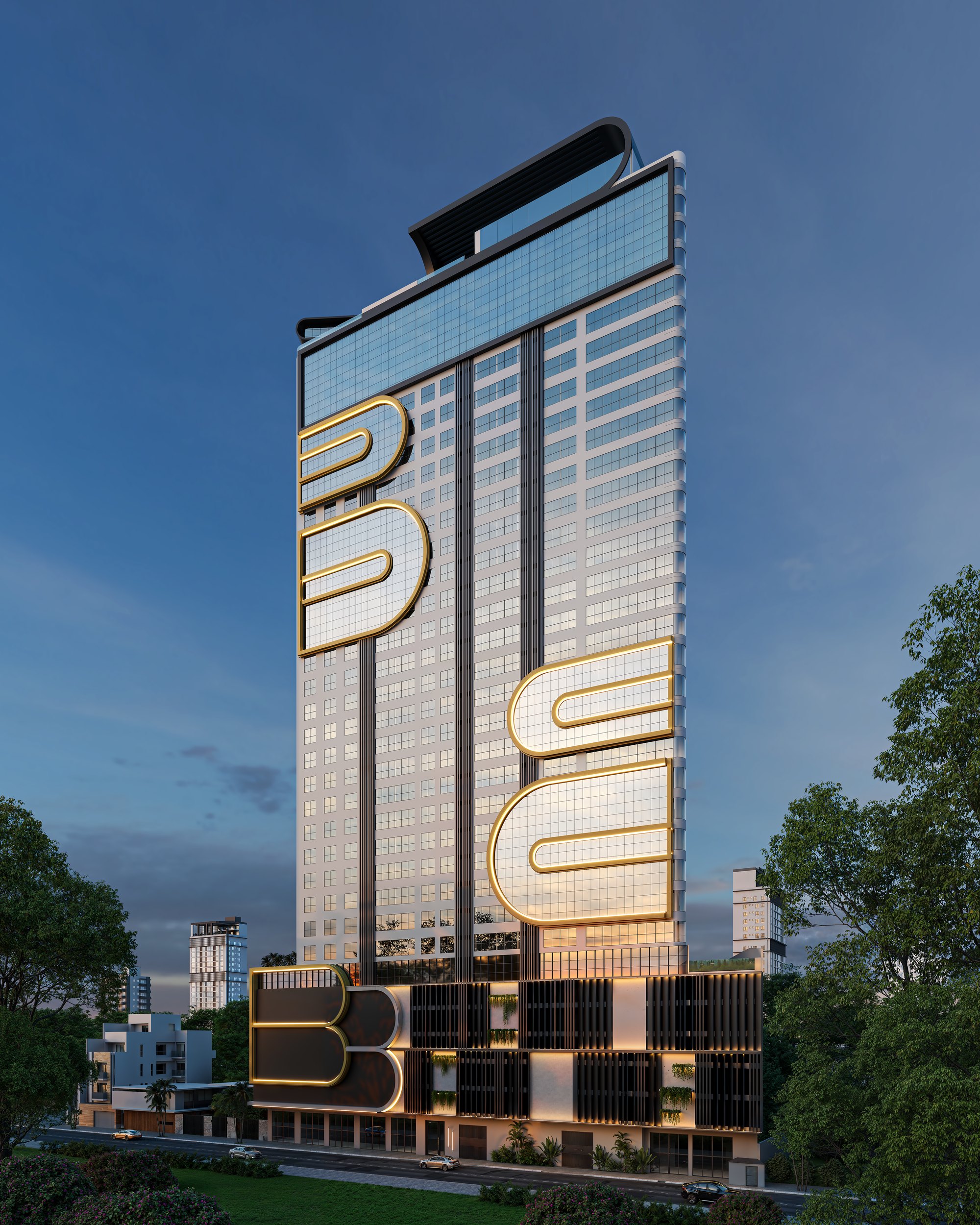 Balas Tower — Torre em perspectiva, B.Balas Construtora e Incorporadora, Balneário Perequê, Porto Belo SC Balas Tower — Torre em perspectiva, B.Balas Construtora e Incorporadora, Balneário Perequê, Porto Belo SC