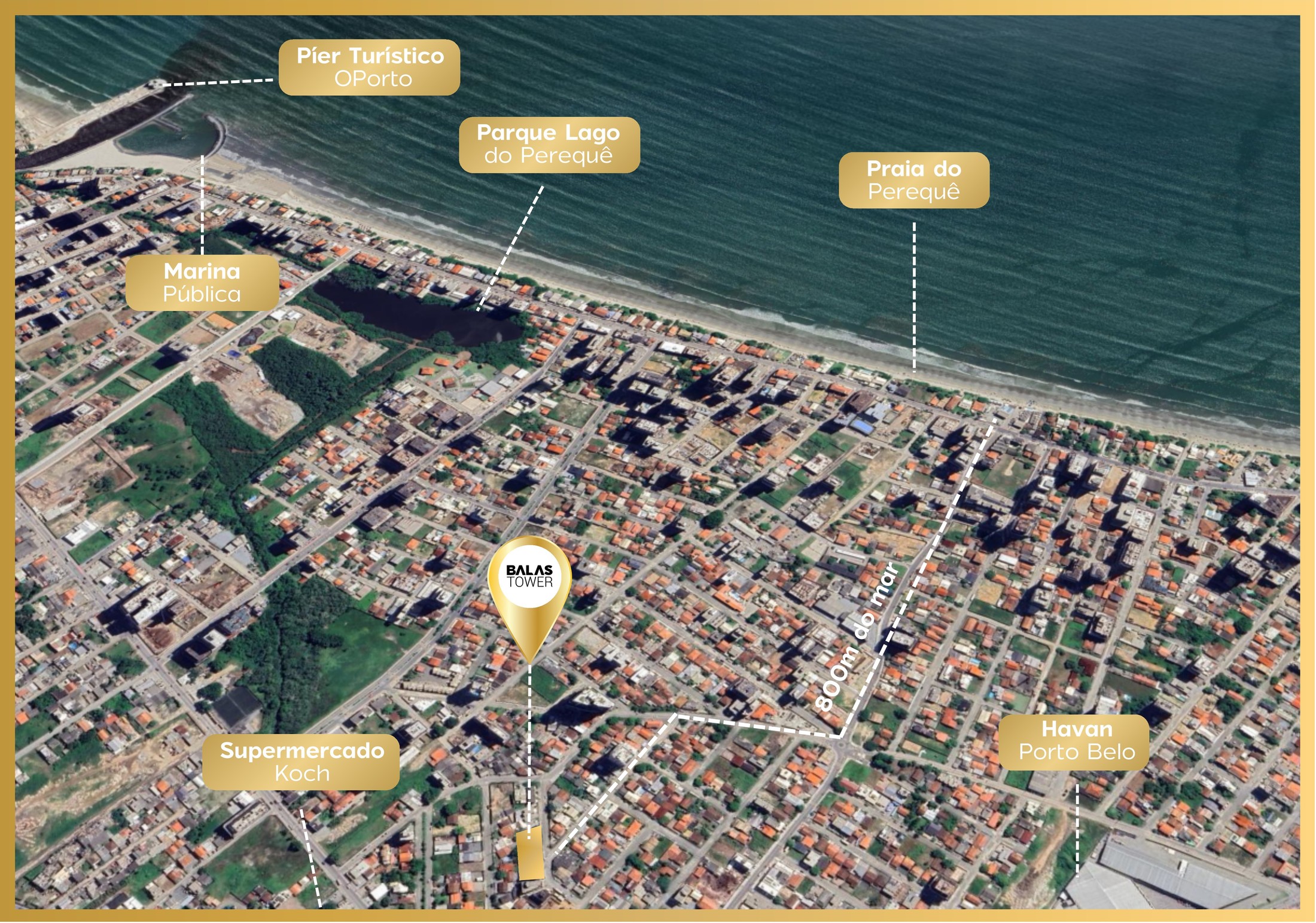 Balas Tower — Mapa de localização no Perequê, B.Balas Construtora e Incorporadora, Balneário Perequê, Porto Belo SC Balas Tower — Mapa de localização no Perequê, B.Balas Construtora e Incorporadora, Balneário Perequê, Porto Belo SC