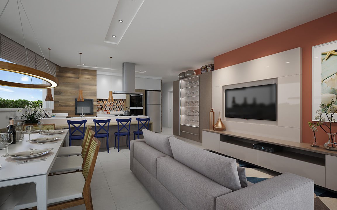 Belize Residence — fachada e renders 3, TM3 Incorporadora, Balneário Perequê, Porto Belo SC Belize Residence — fachada e renders 3, TM3 Incorporadora, Balneário Perequê, Porto Belo SC