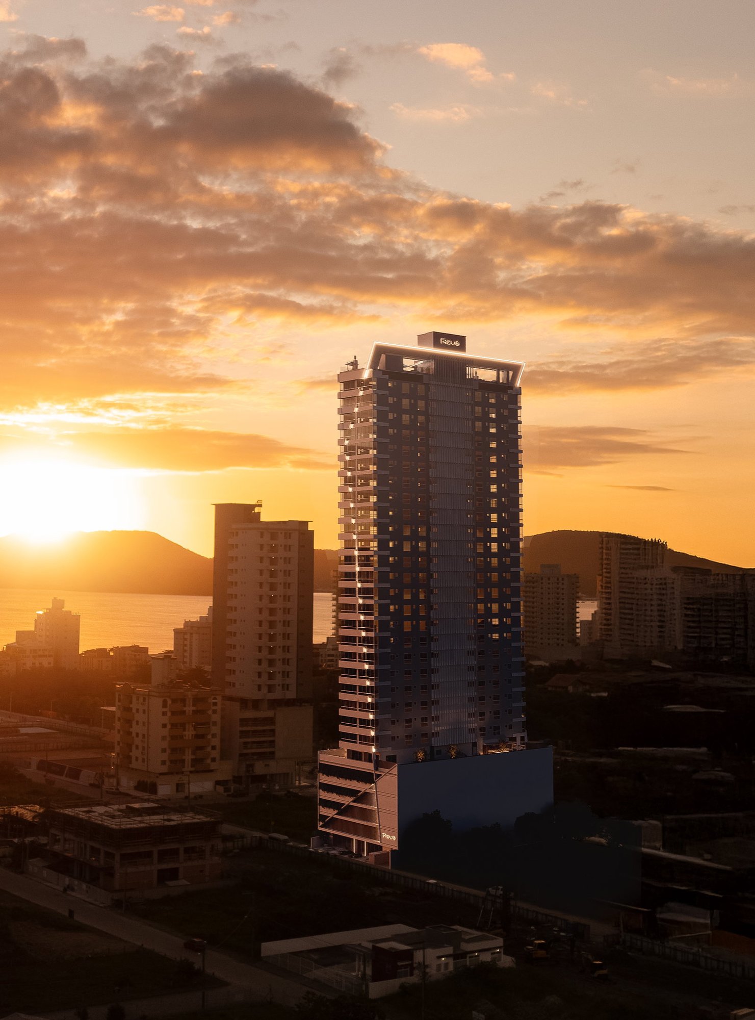 Blanc Residence — drone vertical 2, Revê Empreendimentos, Porto Belo SC
