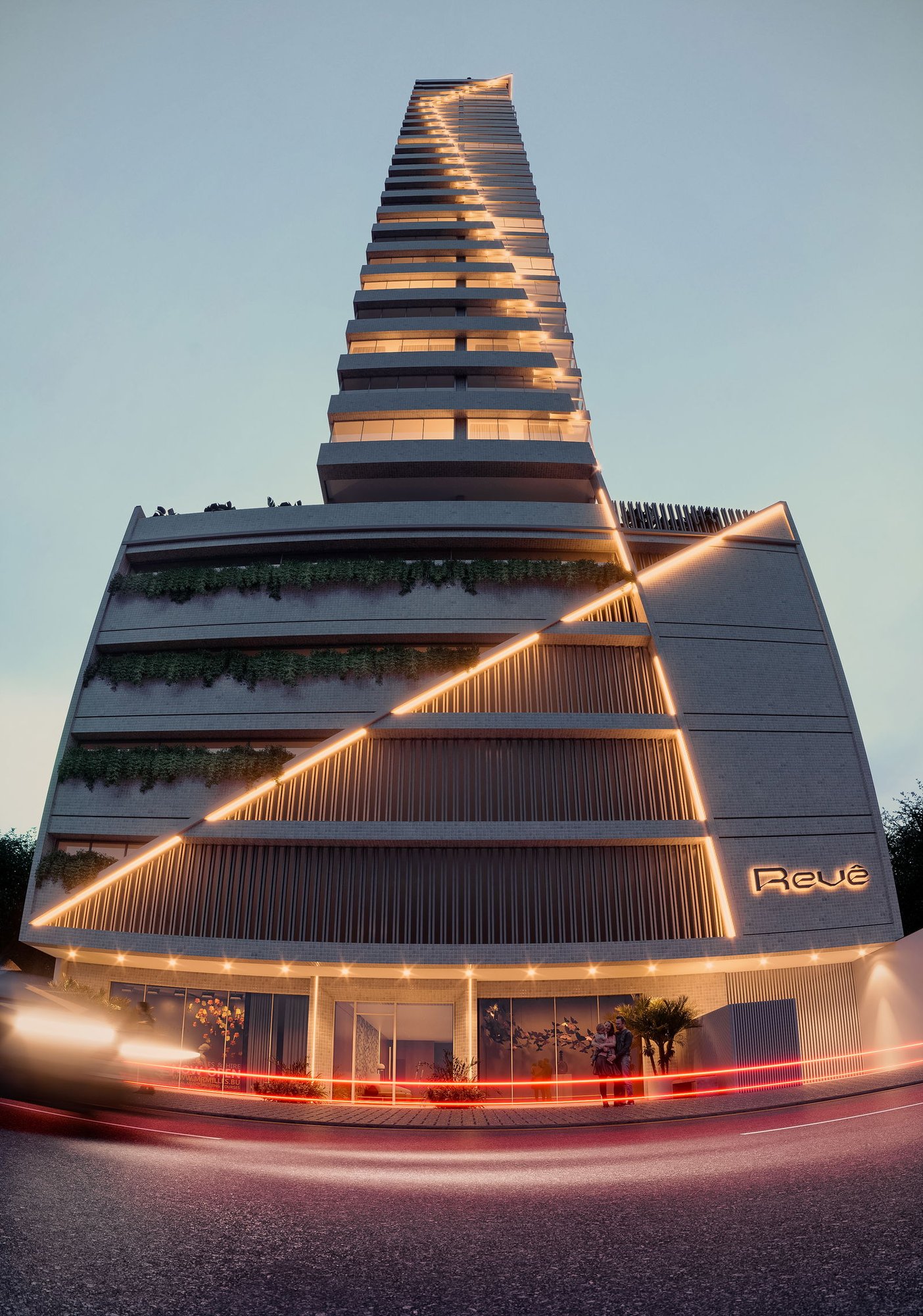Blanc Residence — fachada e renders 1, Revê Empreendimentos, Porto Belo SC