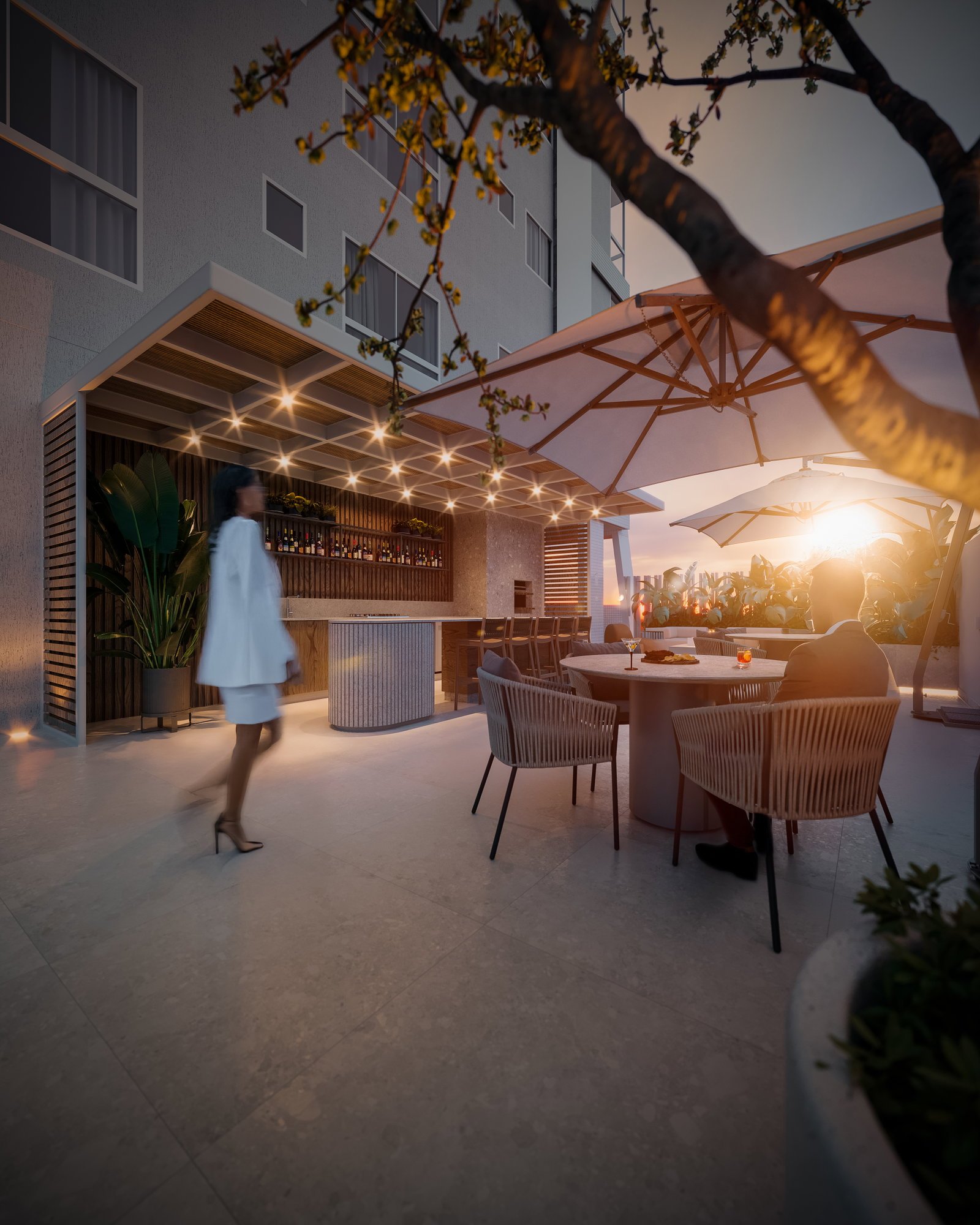 Blanc Residence — gourmet pergolado, Revê Empreendimentos, Porto Belo SC