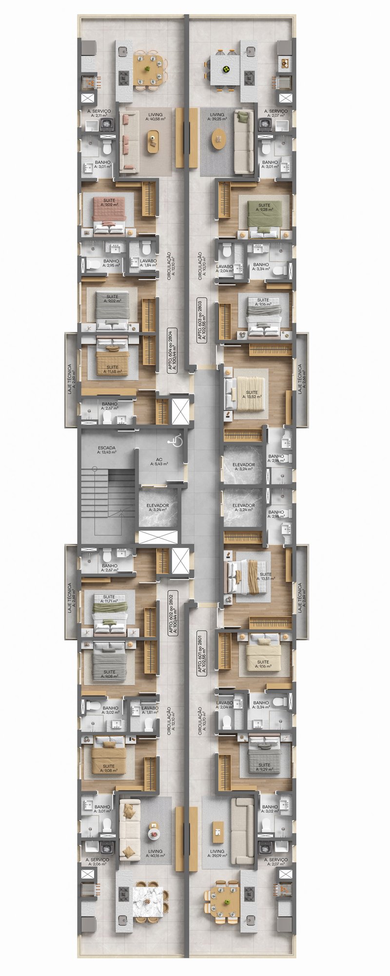 Blanc Residence — ph tipo, Revê Empreendimentos, Porto Belo SC