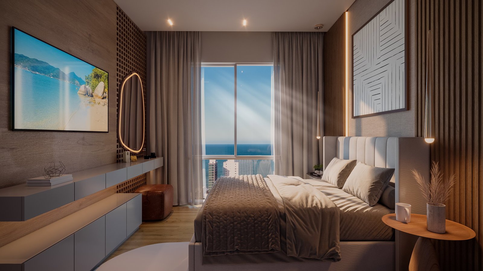 Blanc Residence — suite, Revê Empreendimentos, Porto Belo SC