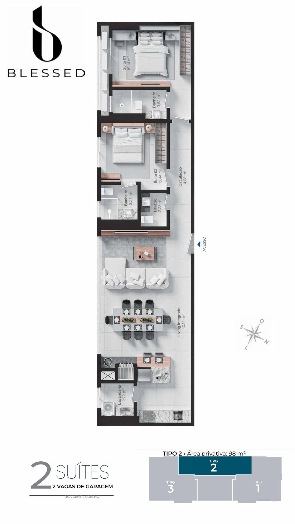 Blessed — bl tipo 2, BRASA Empreendimentos Imobiliários, Balneário Perequê, Porto Belo SC Blessed — bl tipo 2, BRASA Empreendimentos Imobiliários, Balneário Perequê, Porto Belo SC