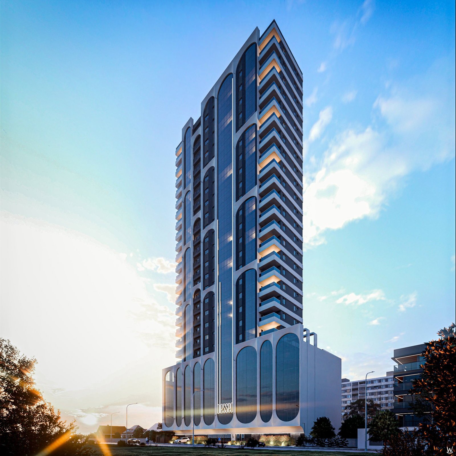 Blessed — w fachada ef 6, BRASA Empreendimentos Imobiliários, Balneário Perequê, Porto Belo SC Blessed — w fachada ef 6, BRASA Empreendimentos Imobiliários, Balneário Perequê, Porto Belo SC