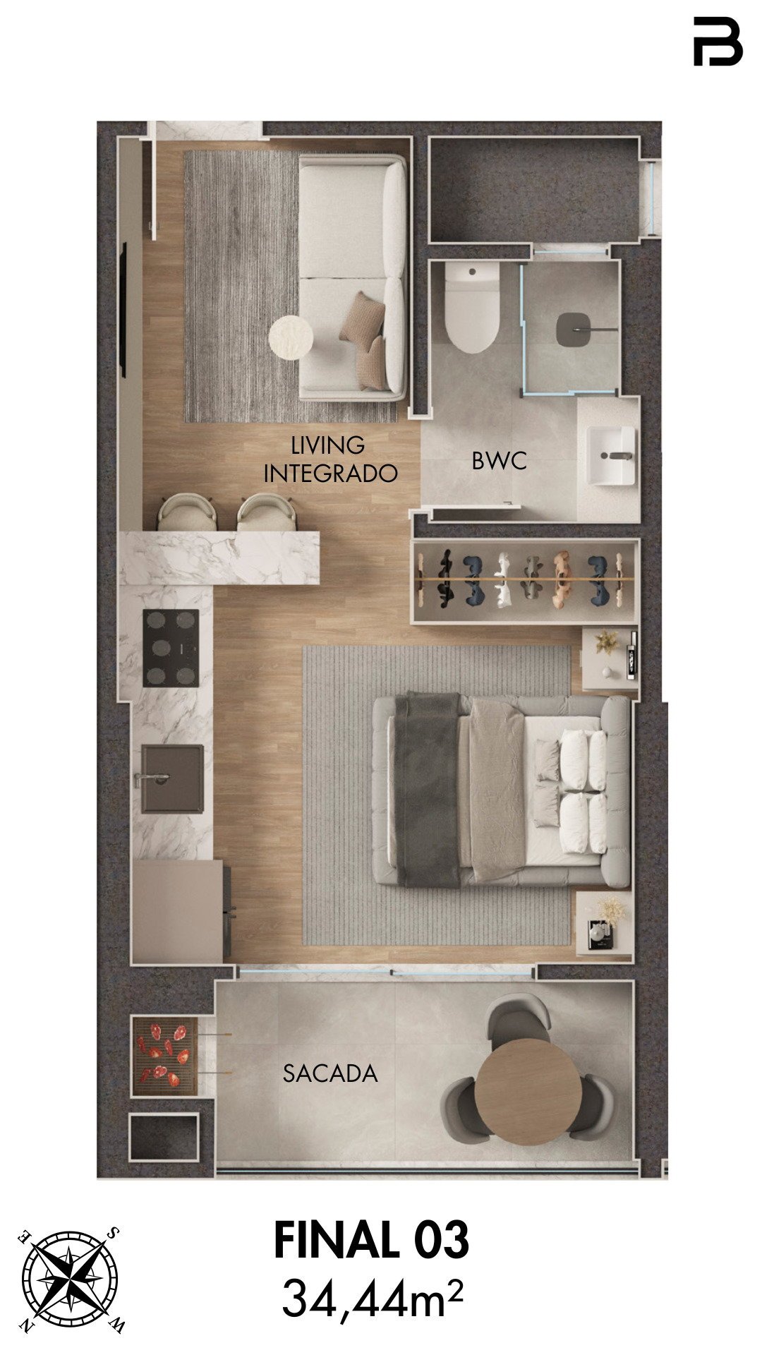 Breeze Towers — planta a 3, Bach Incorporadora, Vila Nova, Porto Belo SC Breeze Towers — planta a 3, Bach Incorporadora, Vila Nova, Porto Belo SC
