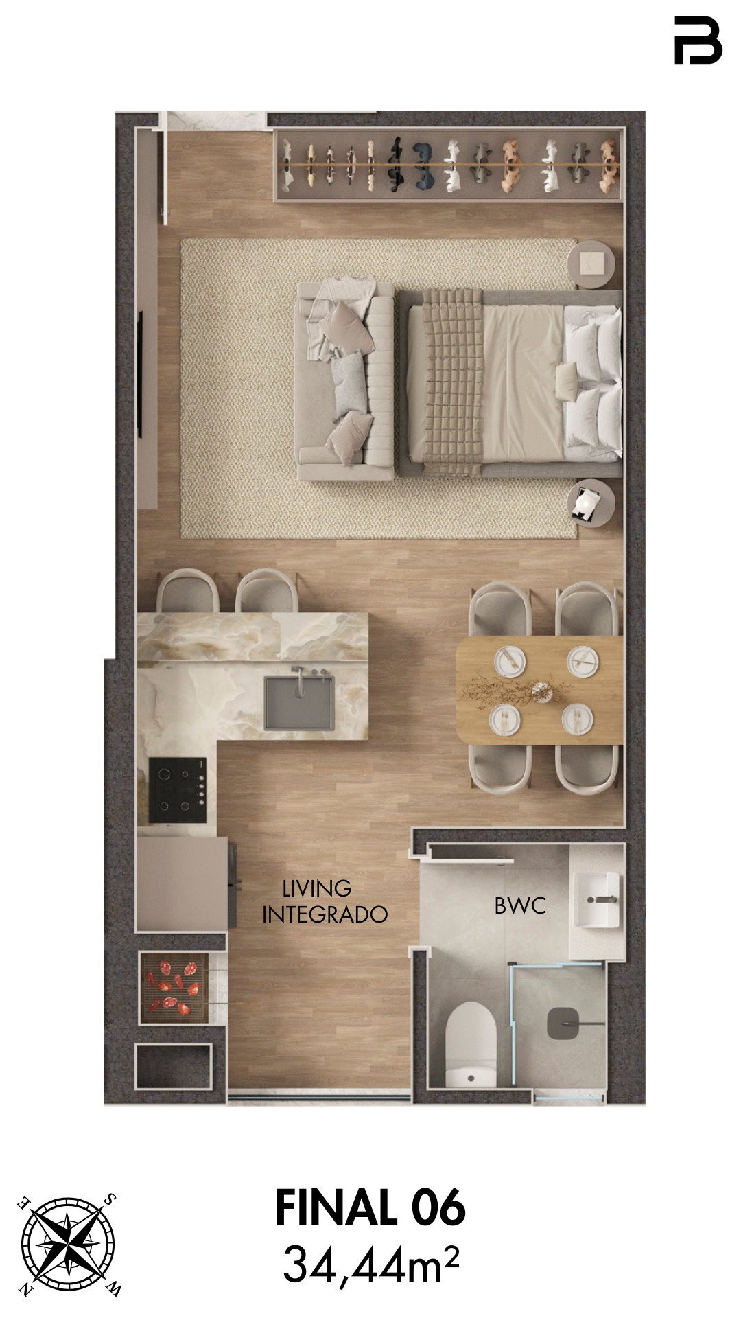 Breeze Towers — planta a 6, Bach Incorporadora, Vila Nova, Porto Belo SC Breeze Towers — planta a 6, Bach Incorporadora, Vila Nova, Porto Belo SC