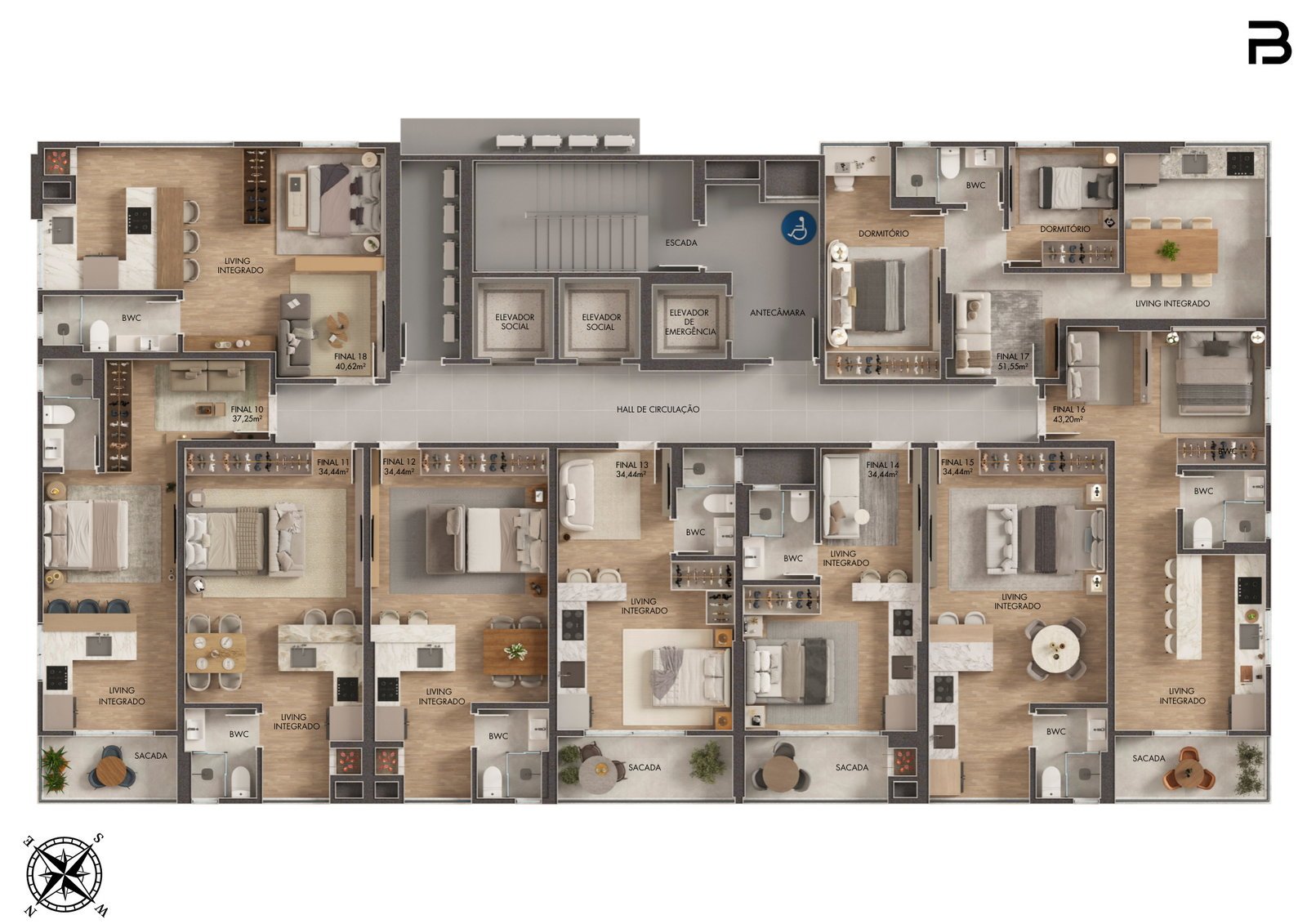 Breeze Towers — planta a torre b, Bach Incorporadora, Vila Nova, Porto Belo SC Breeze Towers — planta a torre b, Bach Incorporadora, Vila Nova, Porto Belo SC