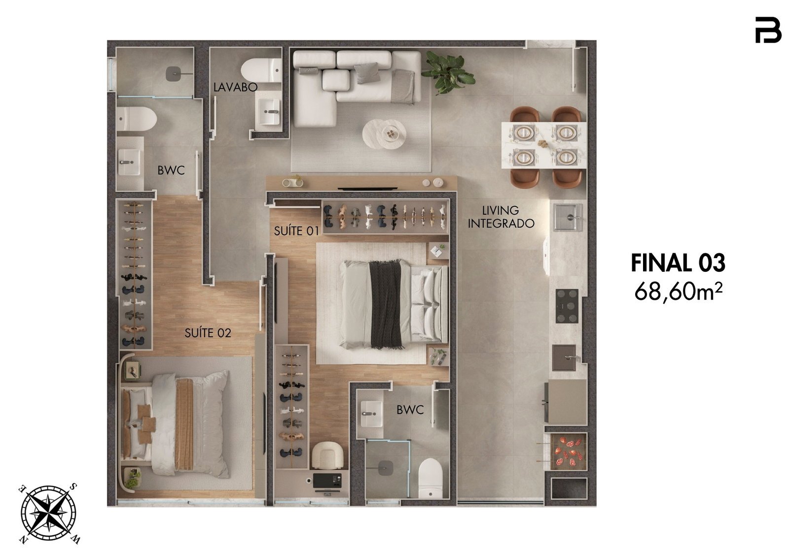 Breeze Towers — planta b 3, Bach Incorporadora, Vila Nova, Porto Belo SC Breeze Towers — planta b 3, Bach Incorporadora, Vila Nova, Porto Belo SC
