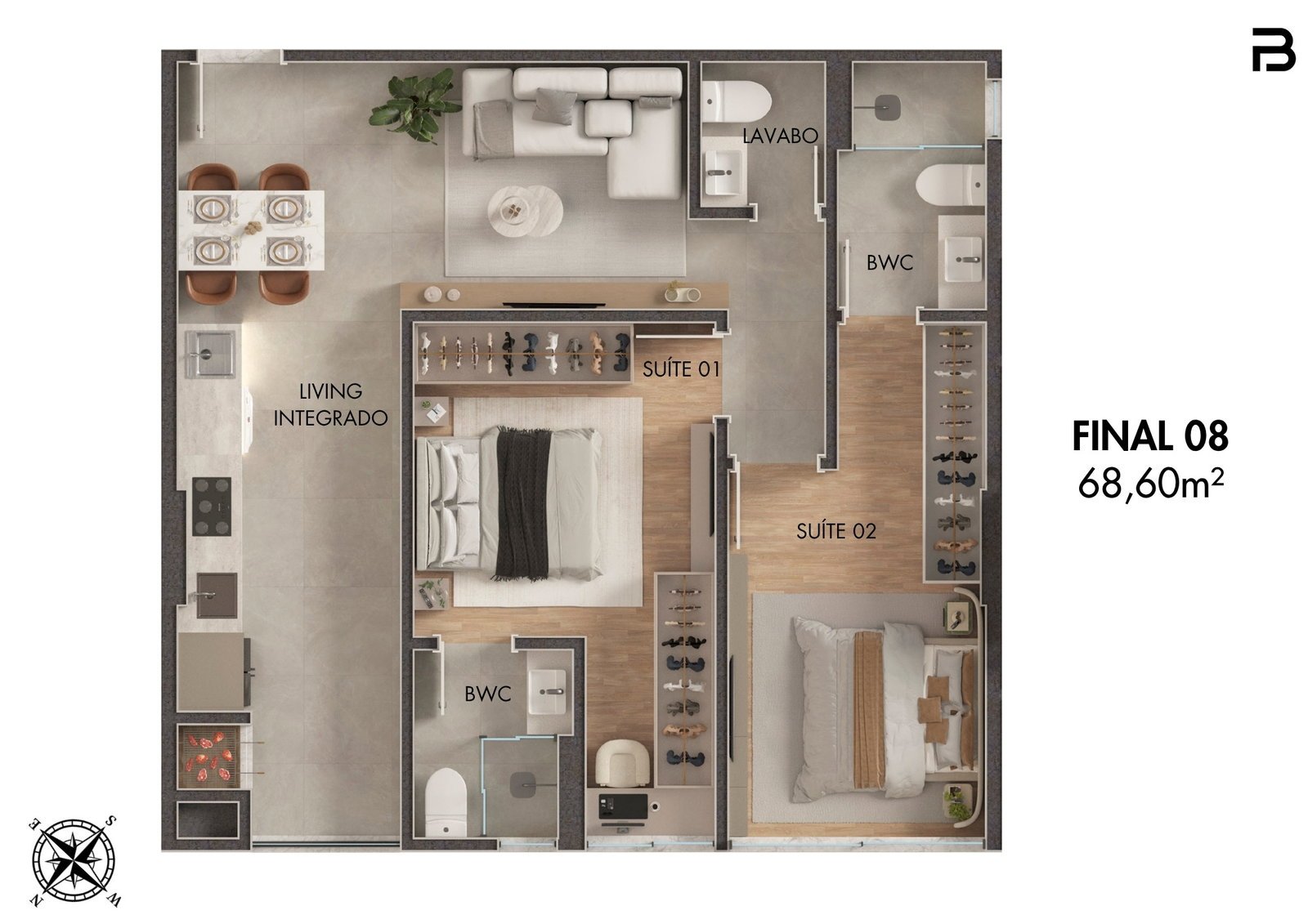 Breeze Towers — planta b 8, Bach Incorporadora, Vila Nova, Porto Belo SC Breeze Towers — planta b 8, Bach Incorporadora, Vila Nova, Porto Belo SC